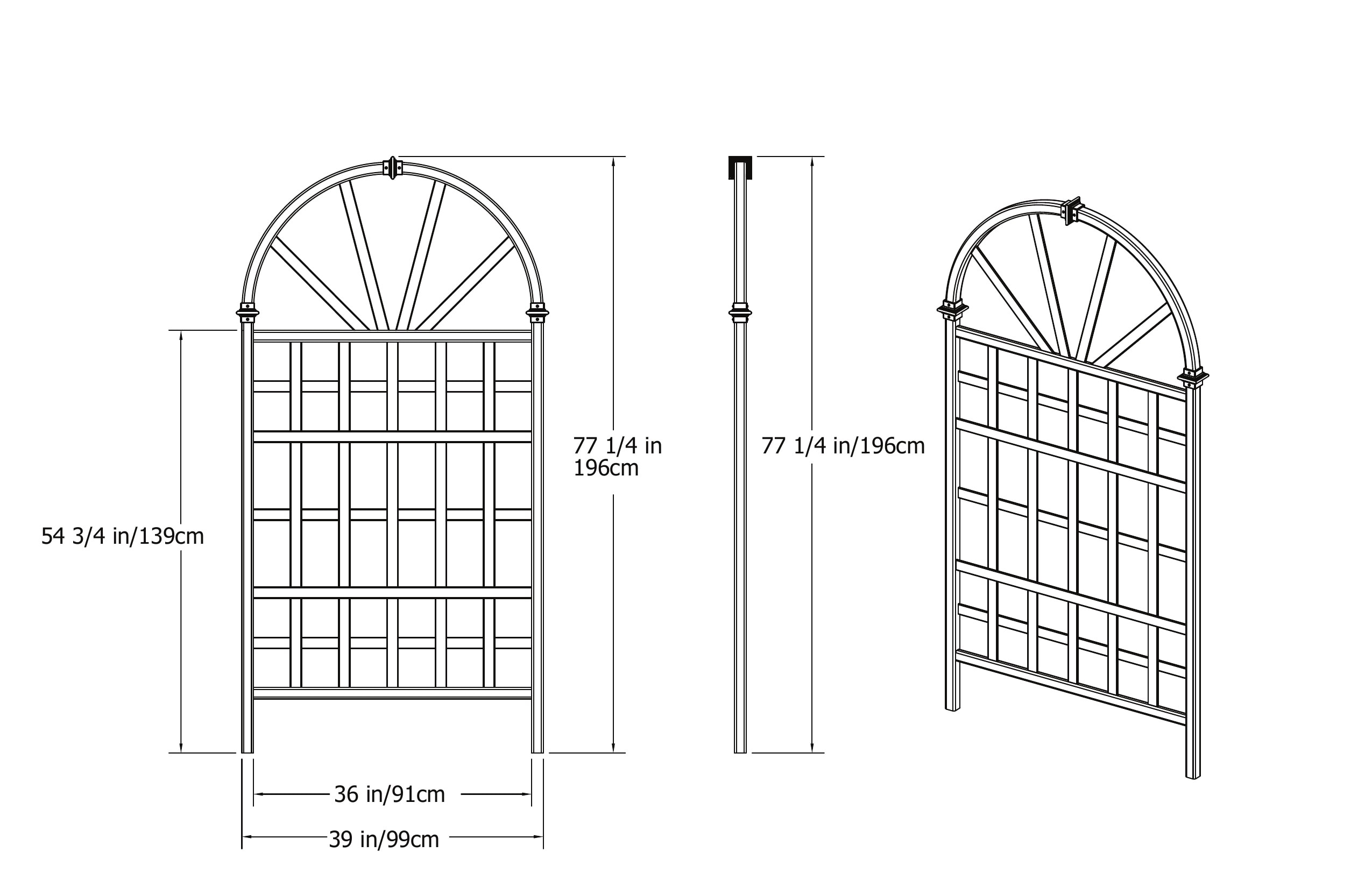 Vita VA68202 Garden-Trellis - View #9