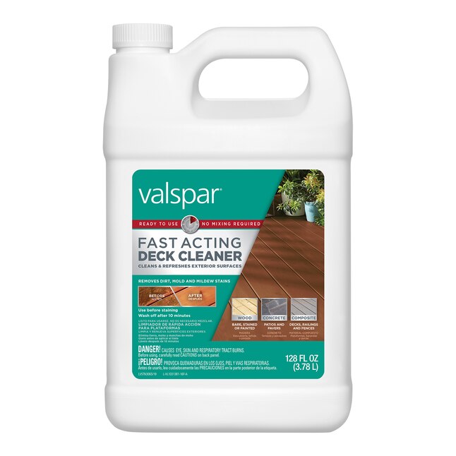 Valspar Fast-Acting 128-fl oz Deck Cleaner in the Deck Cleaners department  at