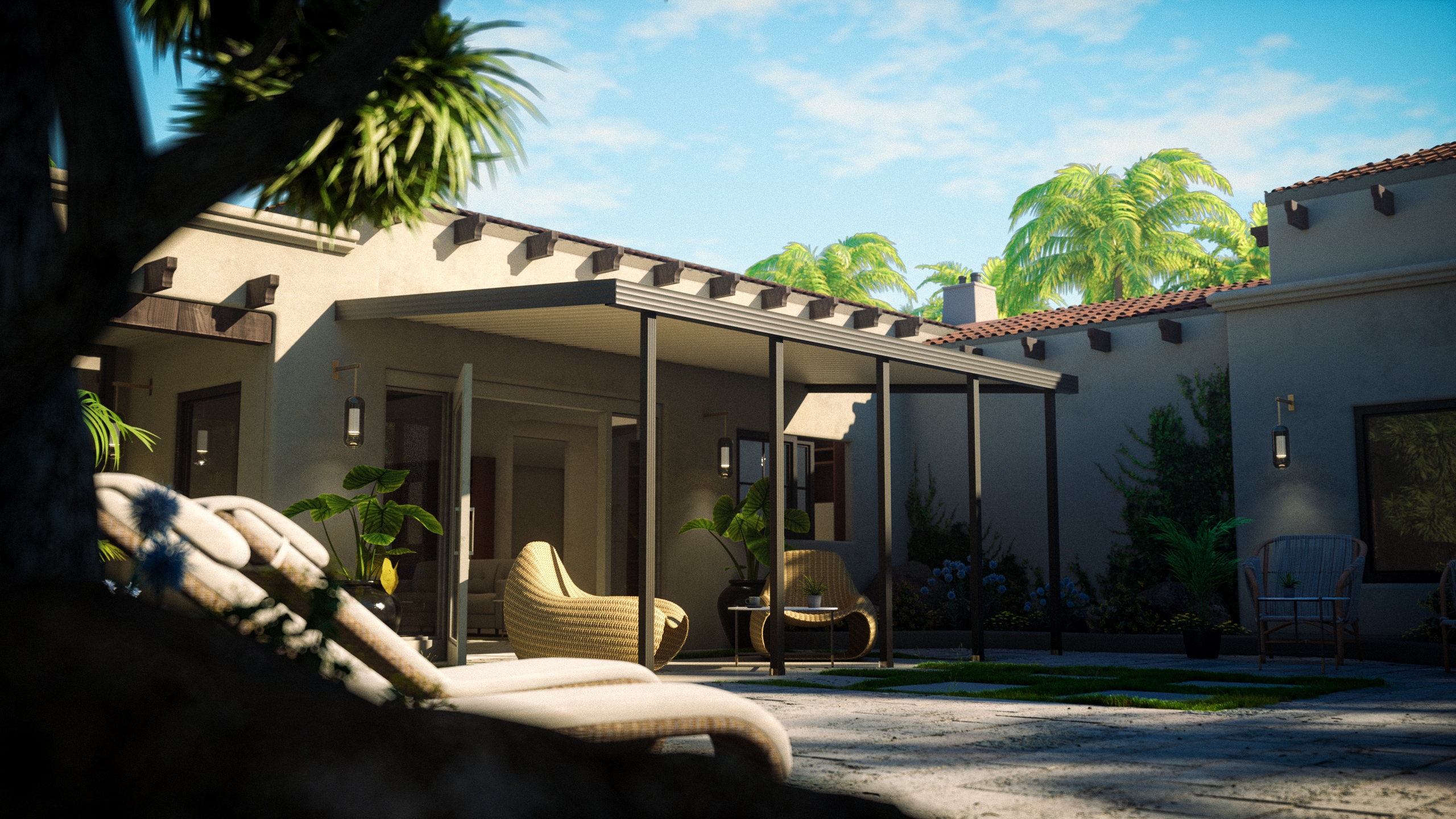 Four Seasons OLS FSOLPCTV2210BZI30 carports - View #3