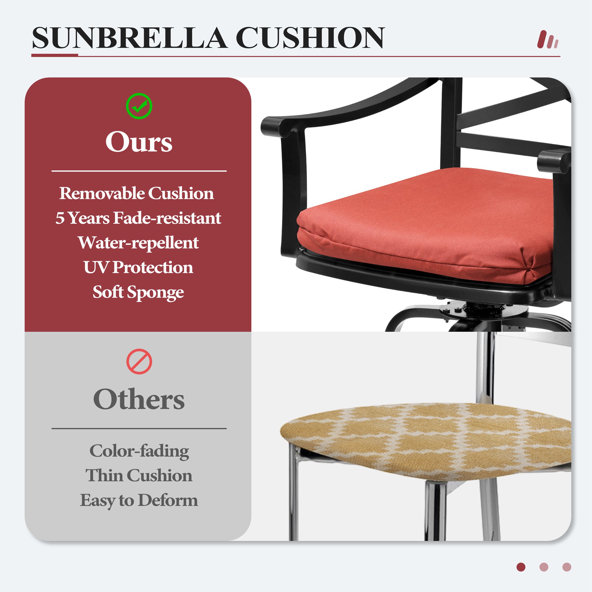 Crestlive Products CL-ST012RED-2 Patio-Chairs - View #9