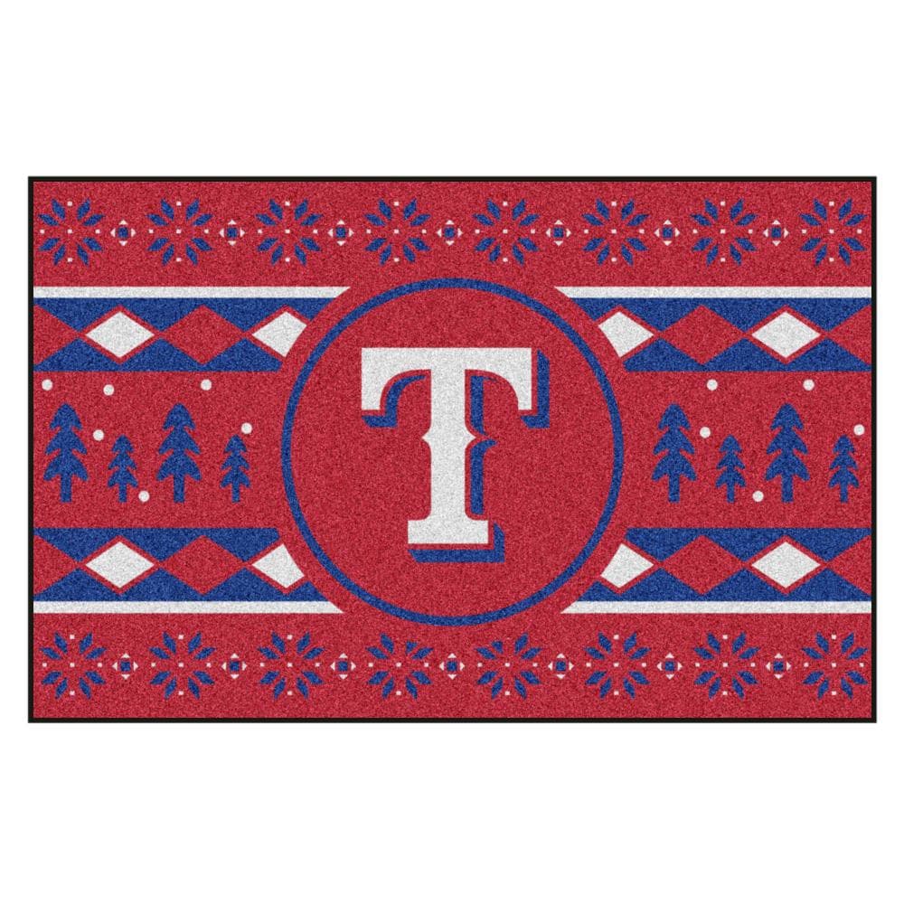 Fanmats Los Angeles Dodgers Holiday Sweater Starter Mat Accent Rug - 19in. x 30in.