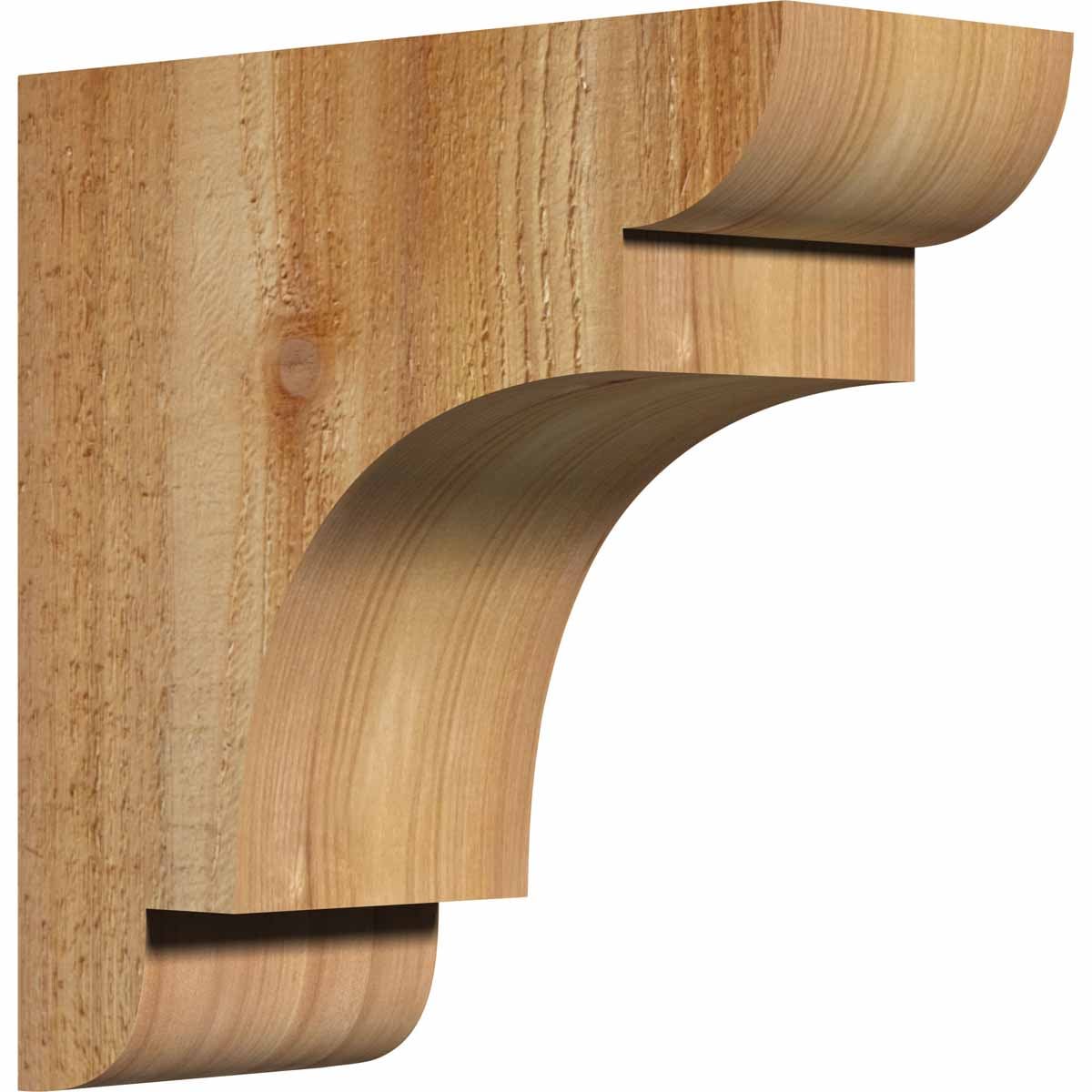 Ekena Millwork COR04X10X10NEB00RWR 4-in x 10-in x 10-in New brighton Unfinished Western red cedar Wood Paintable/Stainable Corbel
