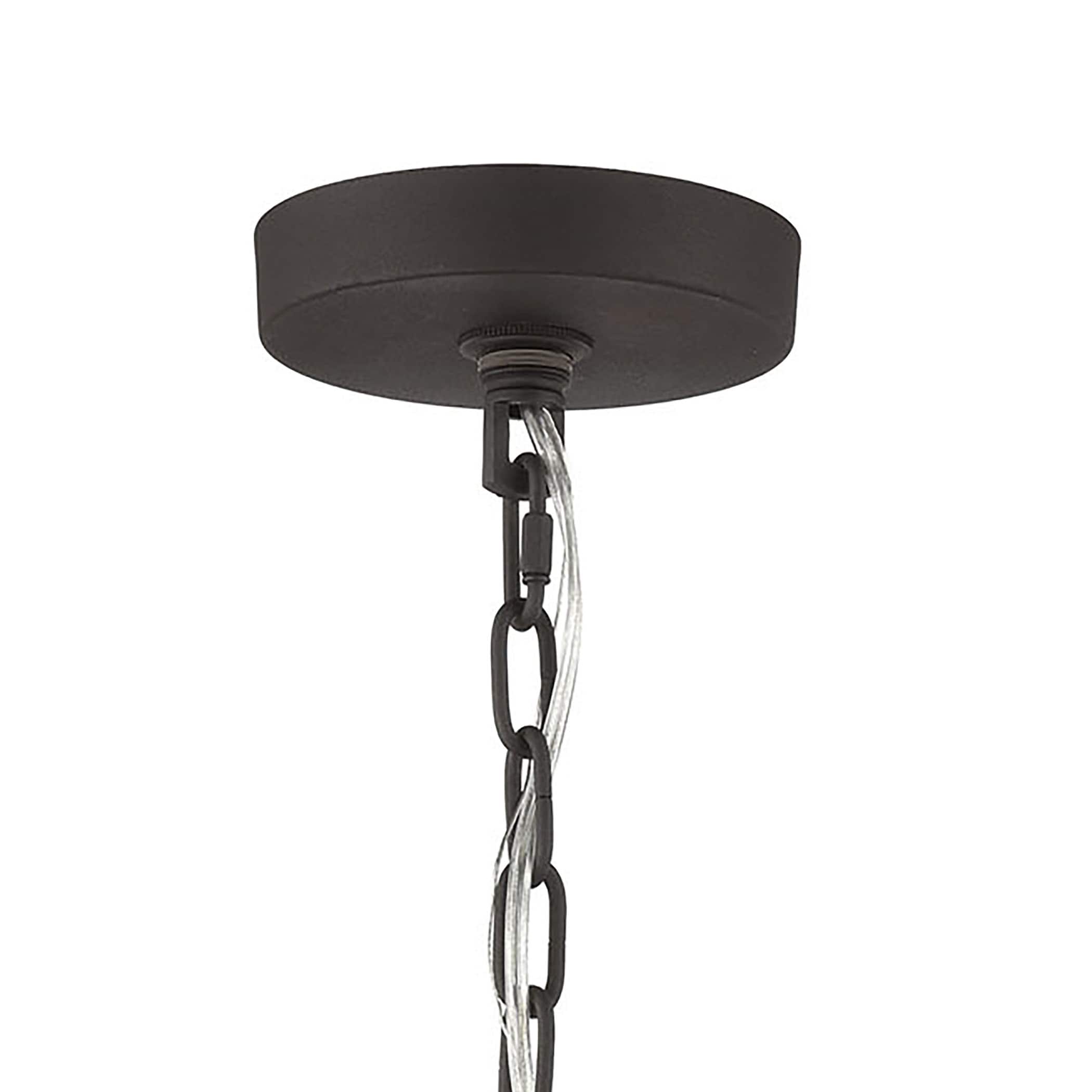 Salinger Charcoal and Satin Nickel Mini Pendant Light