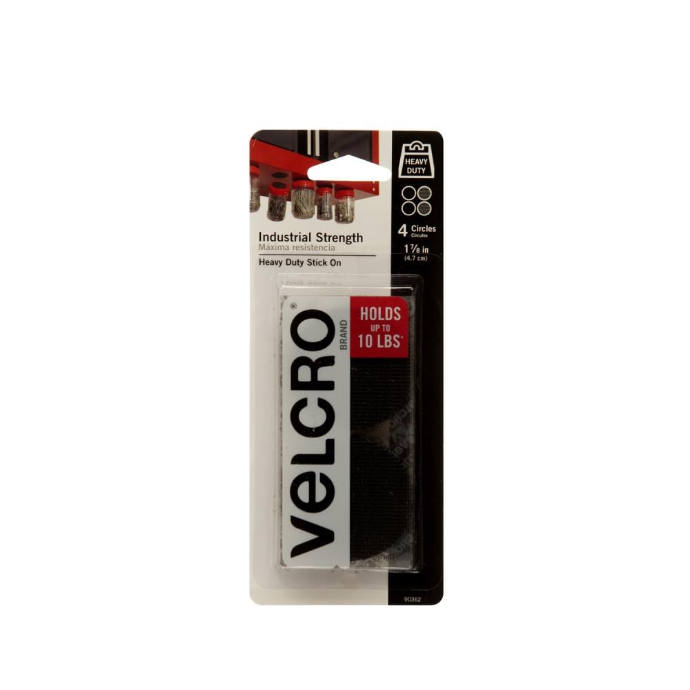 VELCRO Brand 4-in Black Industrial Strength 4In X 2In Strips Heavy