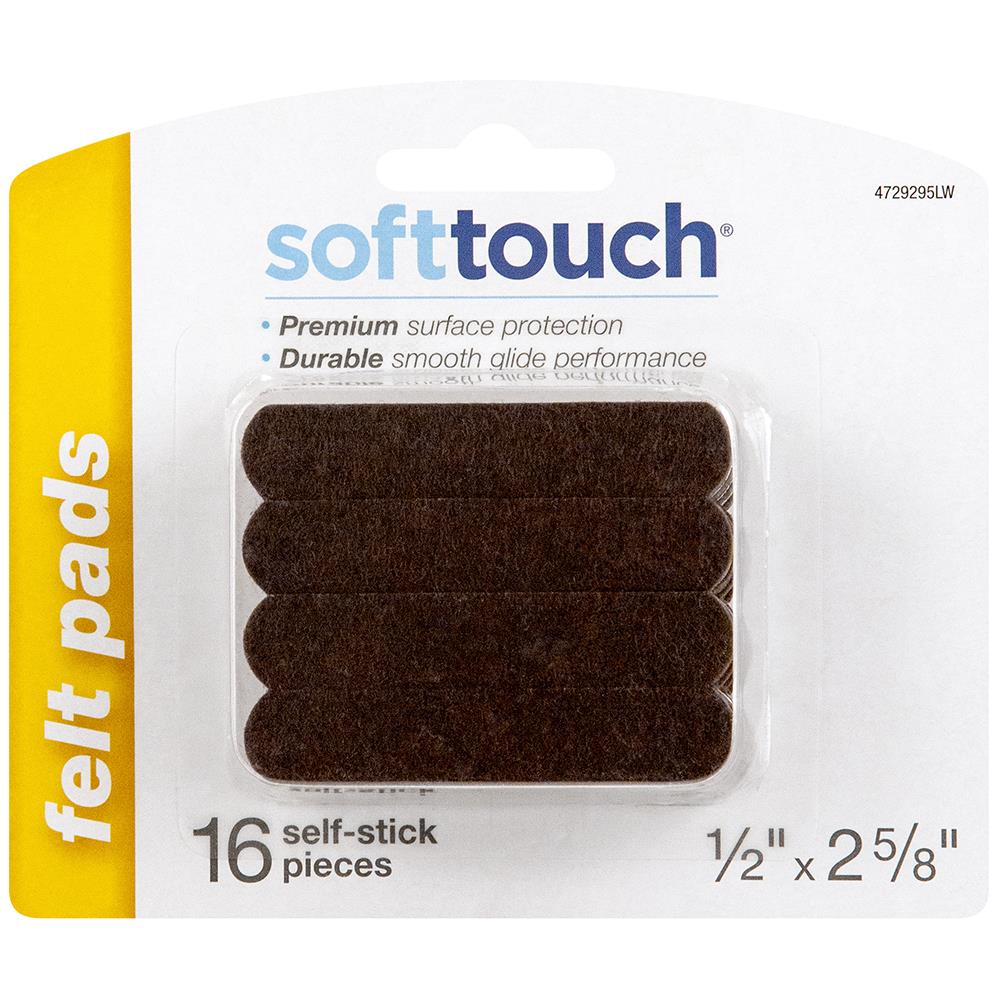 Softtouch® by Waxman Self-Stick Felt Pads - Black, 20 ct - Kroger