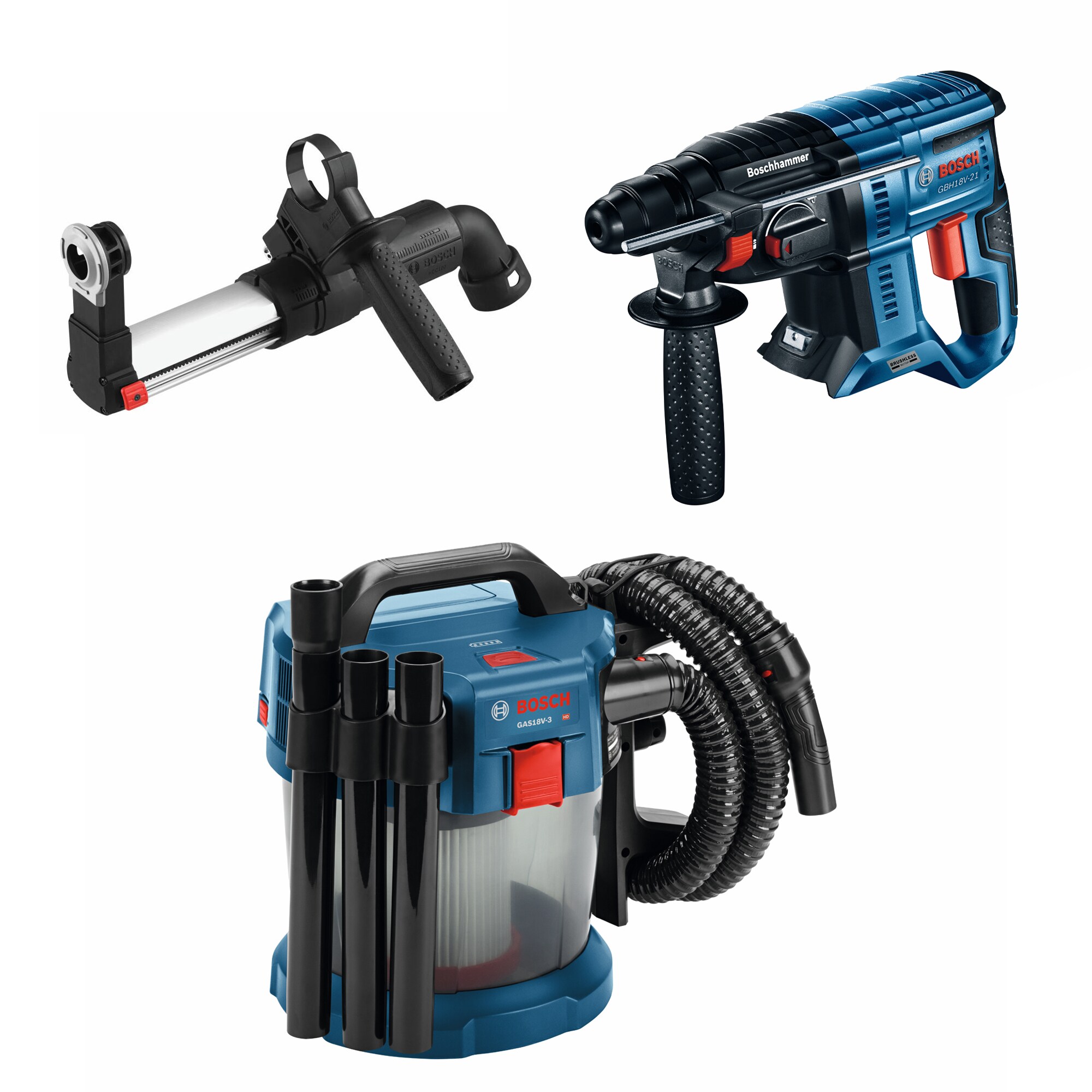 Bosch 2.6 Gallons 7 HP Cordless Wet Dry Shop Vacuum Bare Tool