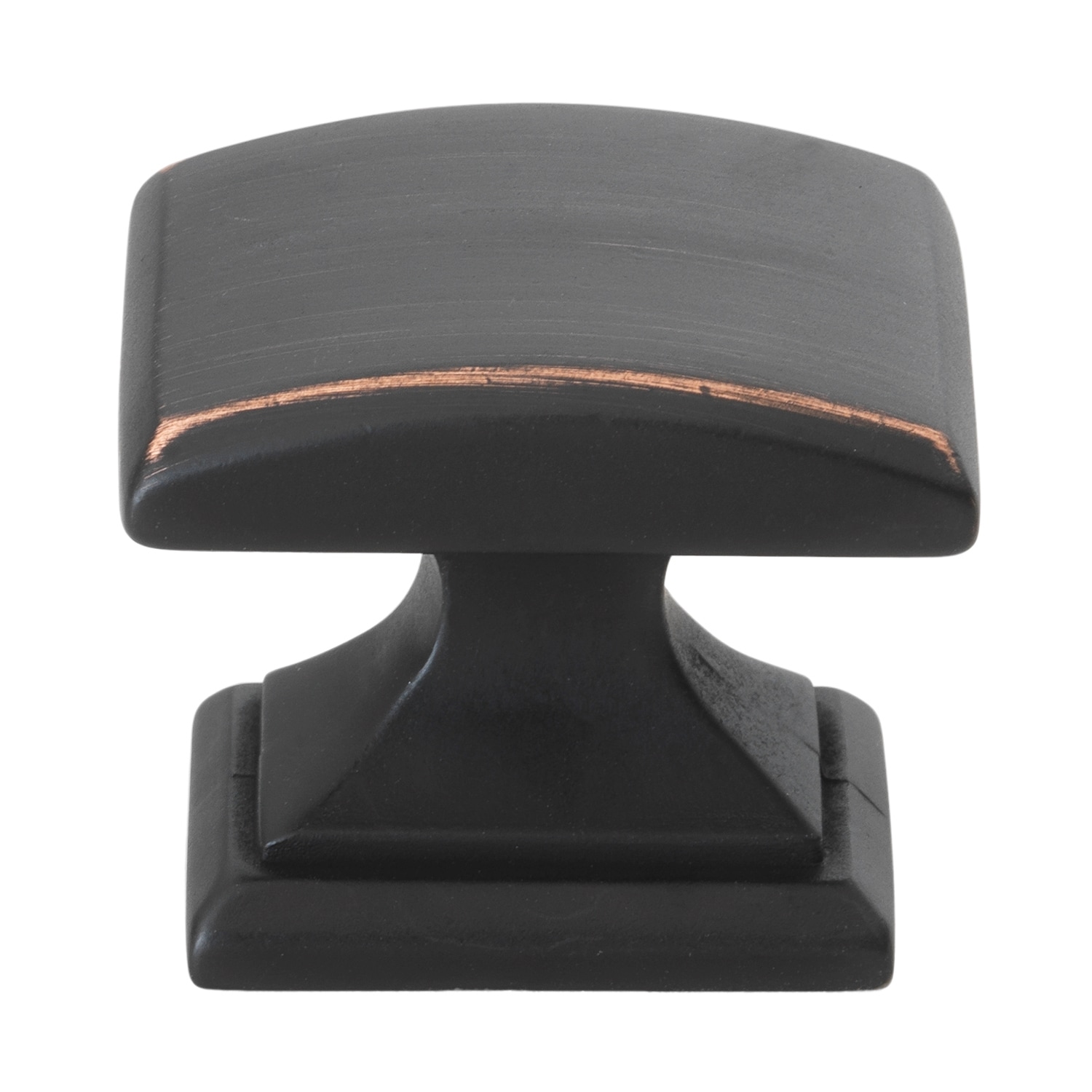 GlideRite Hardware 5740-ORB-5 1-1/4 in. Domed Convex Square Cabinet Knob - 5 Pack