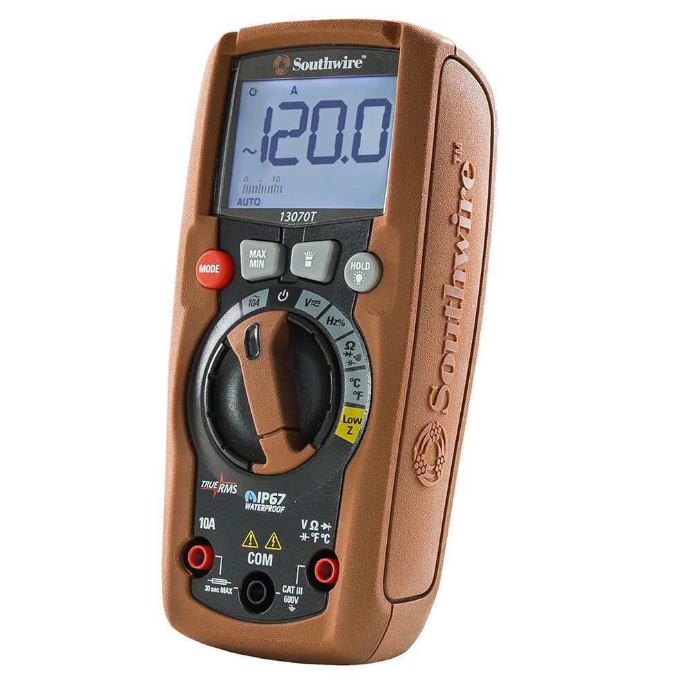 Southwire 63015040 Digital Display Multimeter 10 Amp 600 -Volt