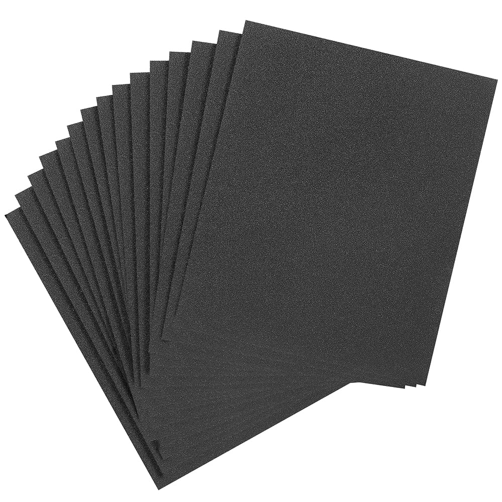 Oyezvary  15 Pieces Wet Dry Sandpaper Sheets 400 600 800 Grit Premium Silicon Carbide Sand Paper 9 by 11 Inch durable home and garden accessory