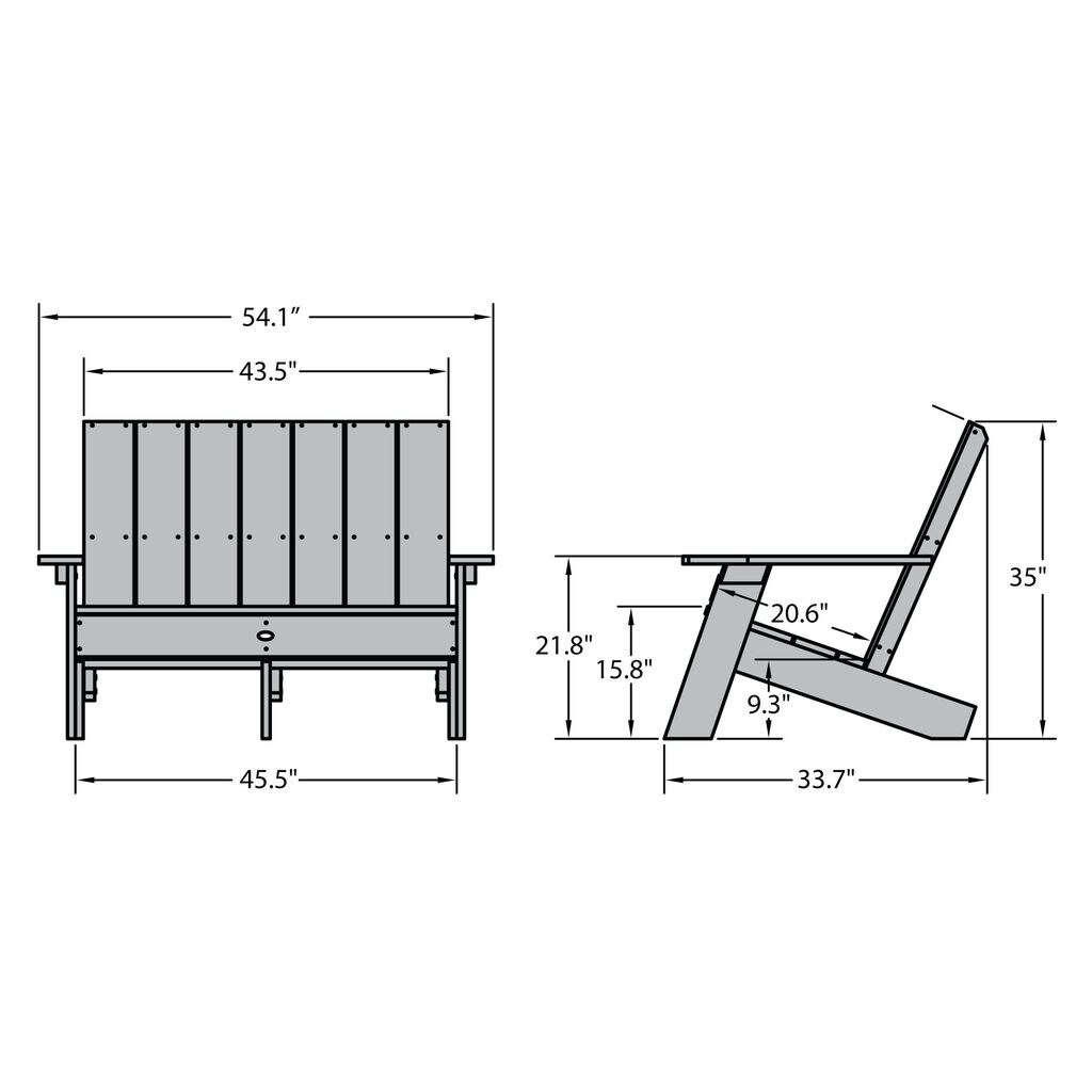 highwood AD-CHRAD02-WHE Patio-Chairs - View #8