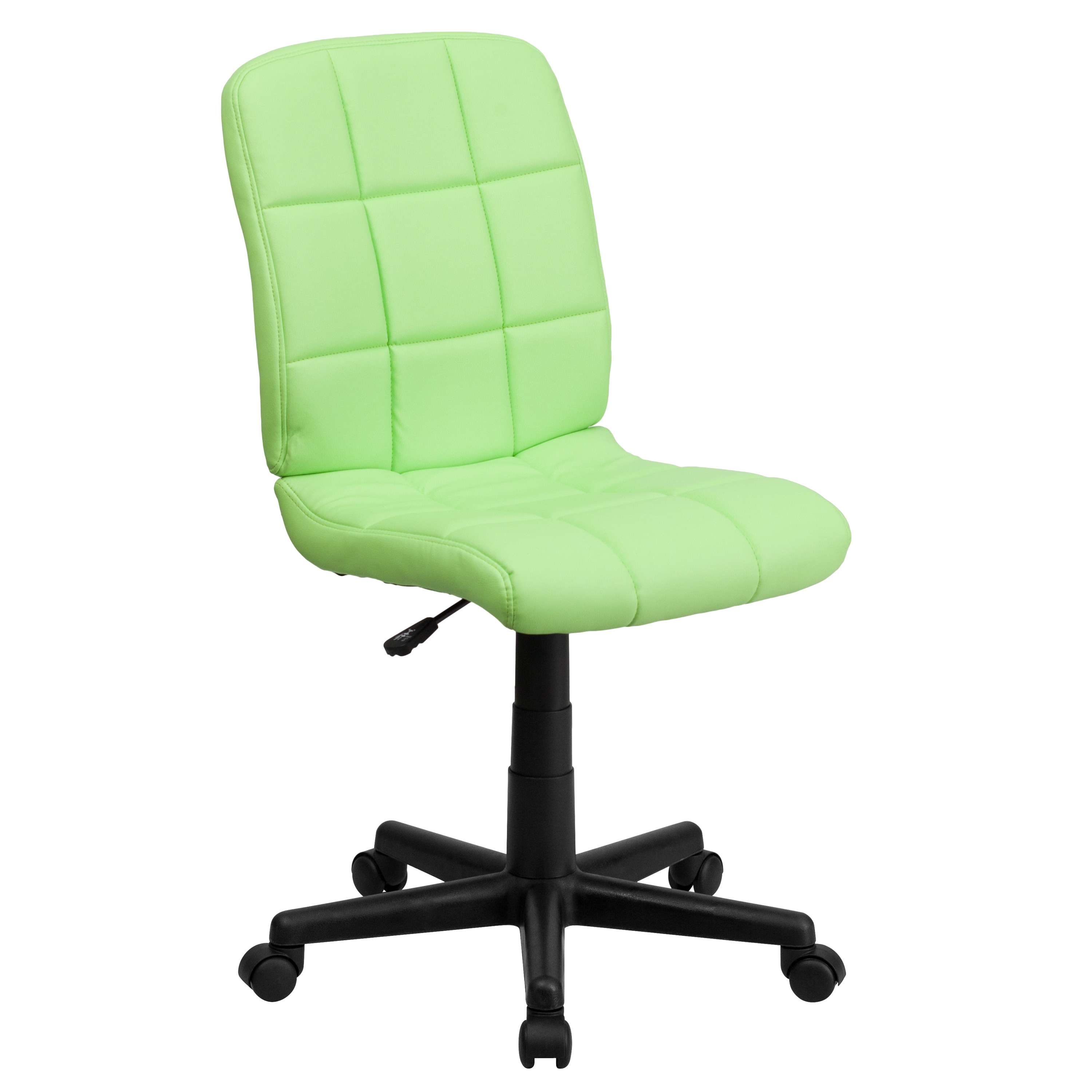 Flash Furniture 847254016728 Clayton Green Contemporary Adjustable Height Swivel Vinyl Task Chair