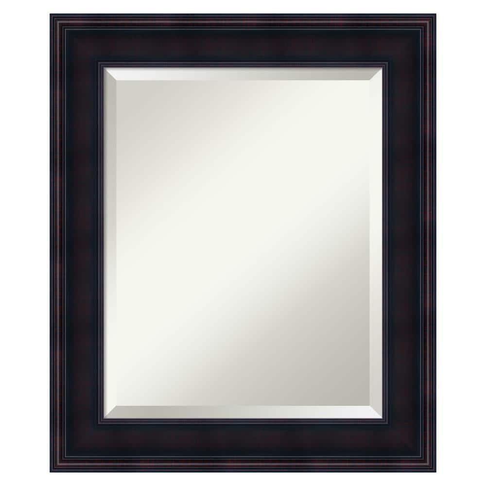 Amanti Art DSW3942042 Annatto 21.38-Inches x 25.38-Inches Framed Rectangle Bathroom Vanity Mirror ( Mahogany Cherry )