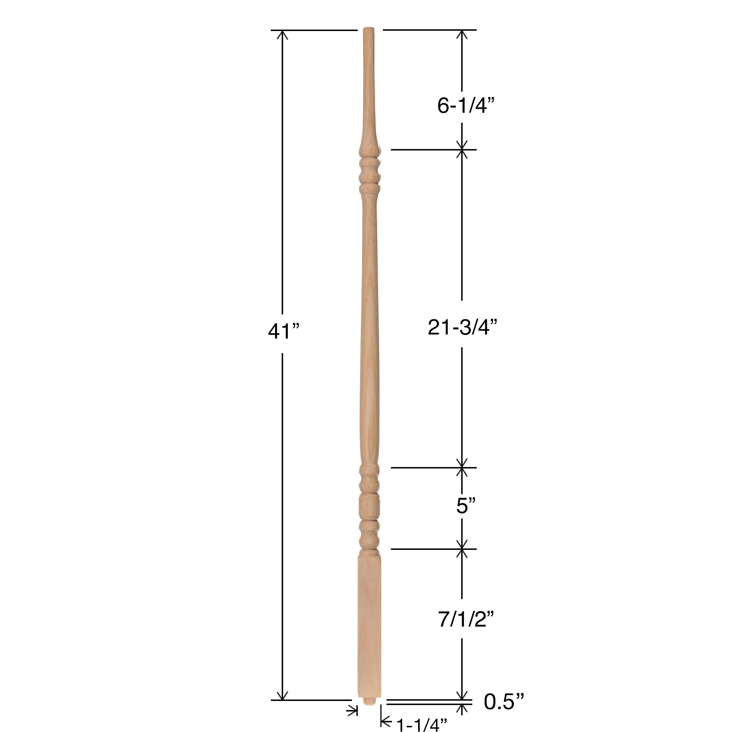 RELIABILT WG520041OAK Interior-Stairpart-Balusters - View #4