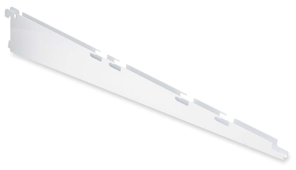 Rubbermaid FastTrack White Shelving Upright (Common: 0.875-in x 81.25-in x  1-in; Actual: 0.875-in x 81.25-in x 1-in) in the Wire Closet Hardware  department at