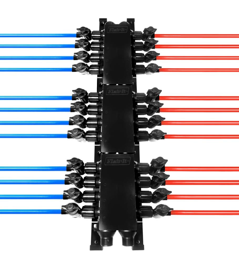 PEXLock 08004 Plastic 3/4-in Threading x 1/2-in Crimp 24 PEX Manifold