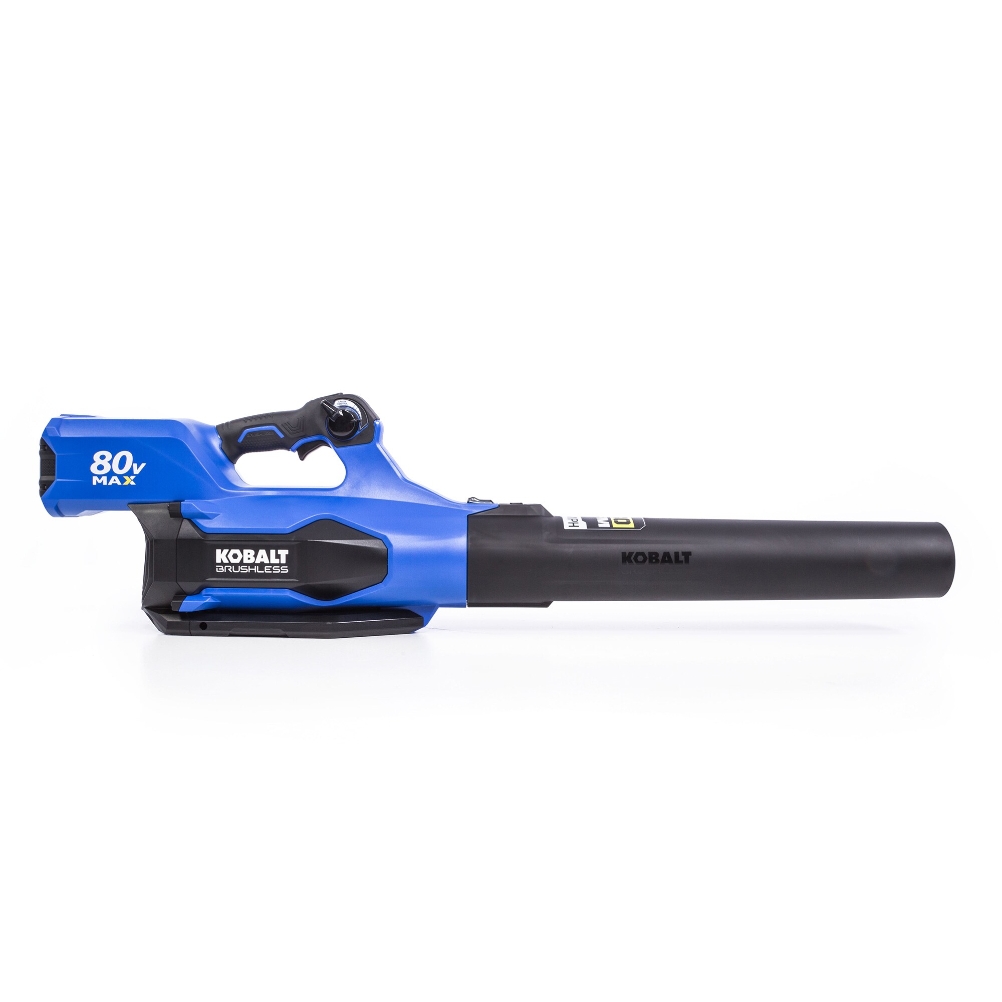 Kobalt 80 volt 630 CFM 140 MPH Battery Handheld Leaf Blower 4 Ah Battery and Charger Included in the Leaf Blowers department at Lowes