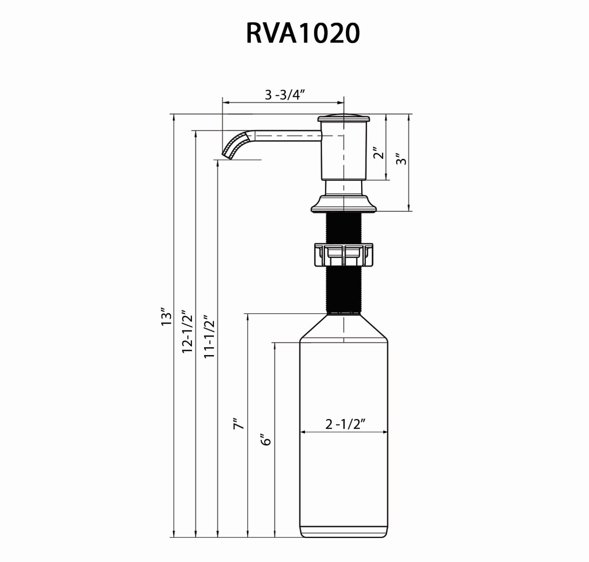 Ruvati RVA1020BN Soap-Lotion-Dispensers - View #3