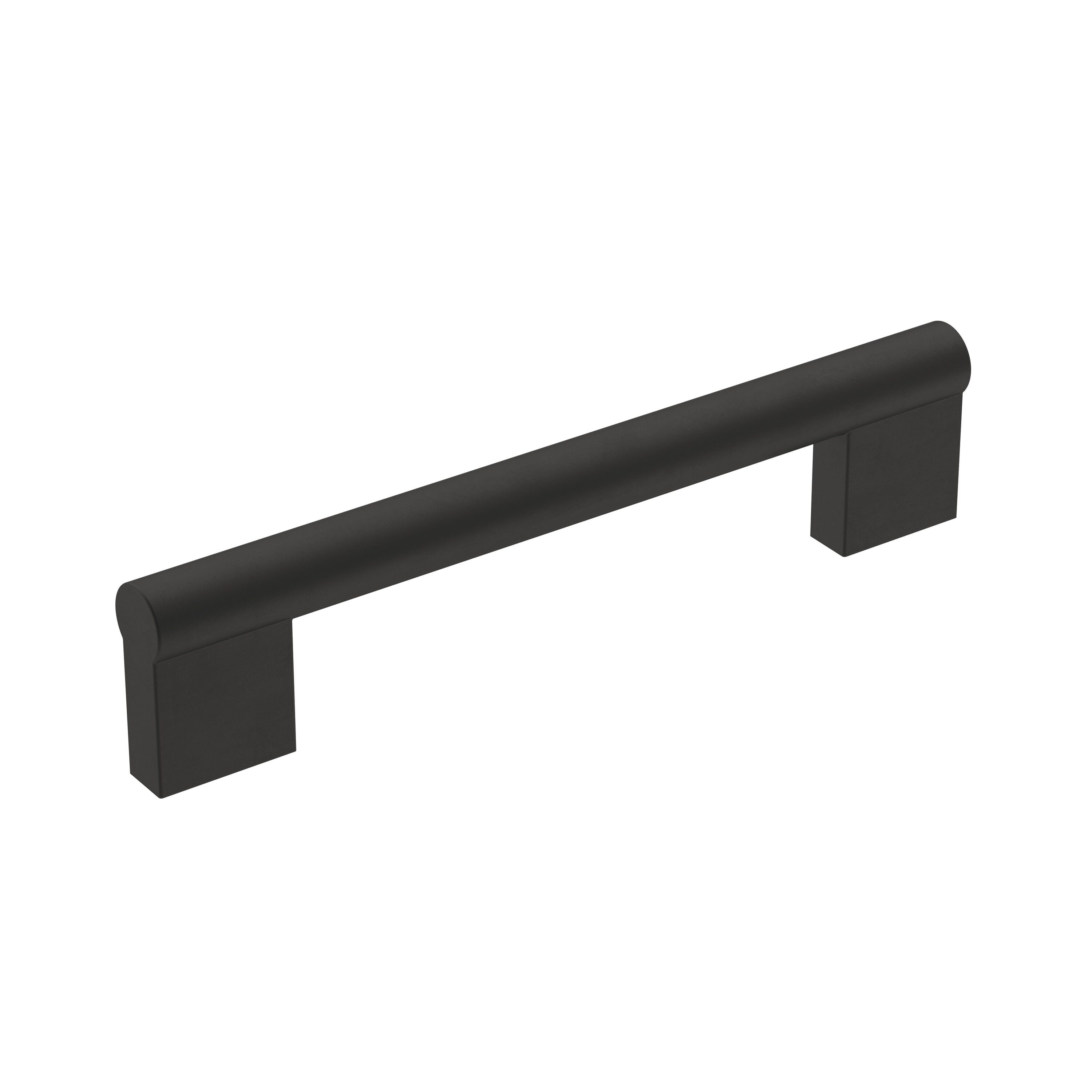 Amerock 10VMP36913FB Versa 5-1/16-in , 128mm Center to Center Matte Black Cylindrical Bar 10 -Pack