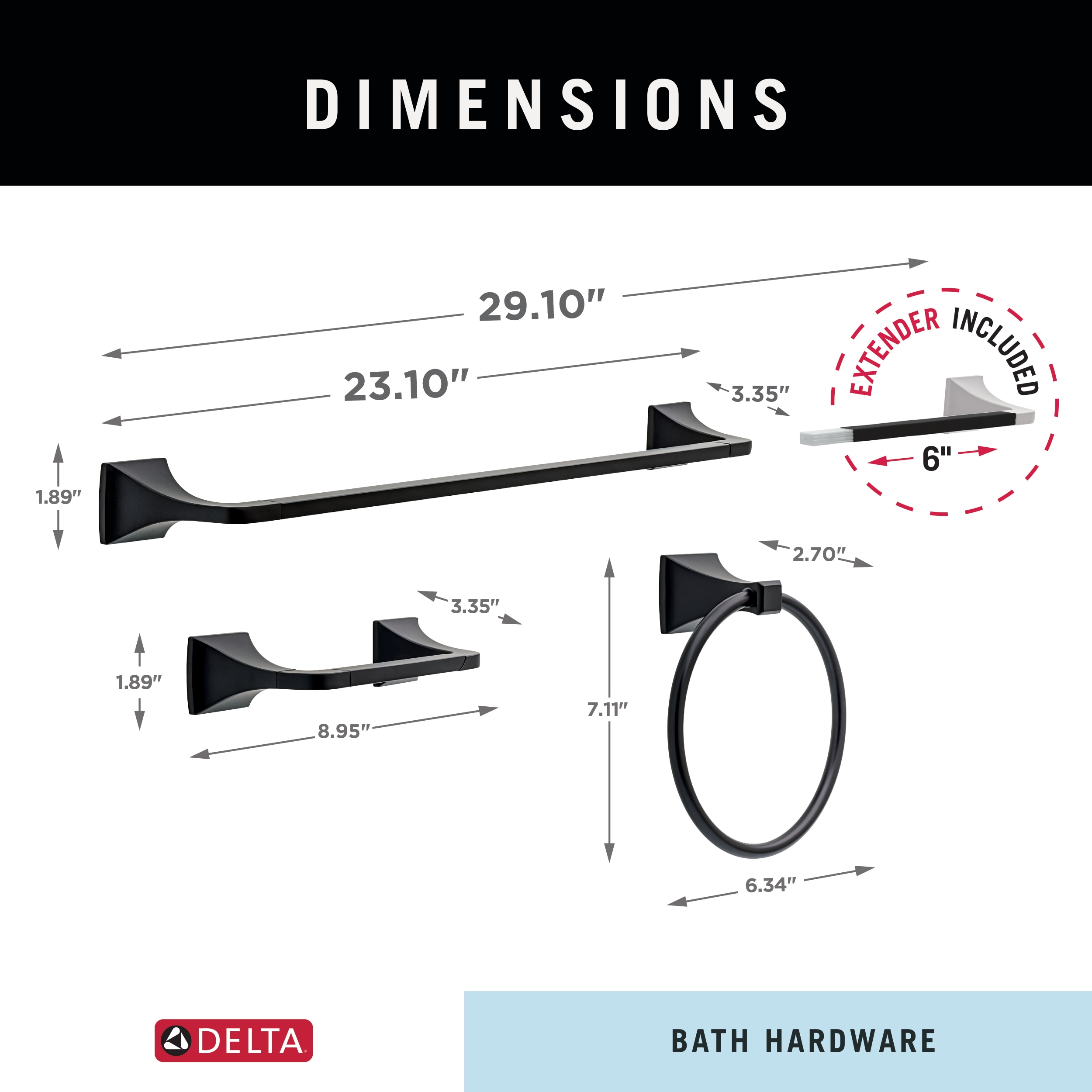 Delta LAC63-MB Decorative-Bath-Hardware-Kits - View #11
