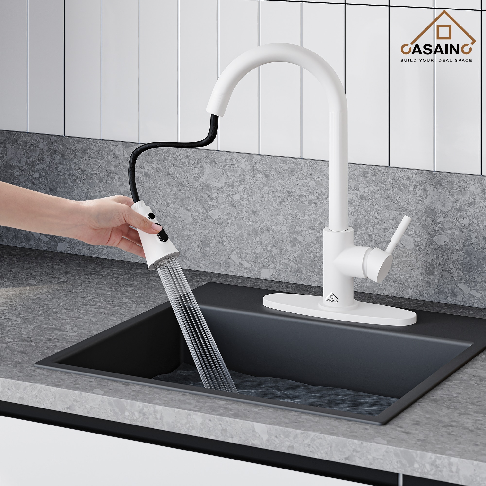 CASAINC CA-D3411-MW Kitchen-Faucets - View #9