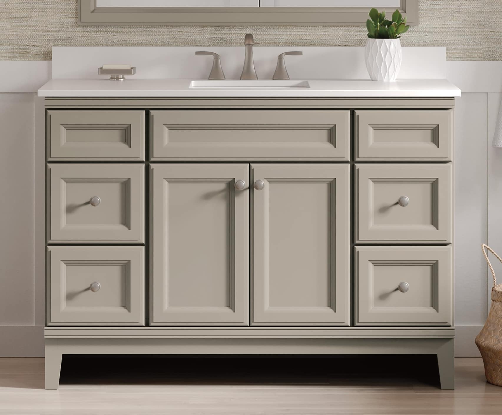 49 Inch Wide Bathroom Vanity