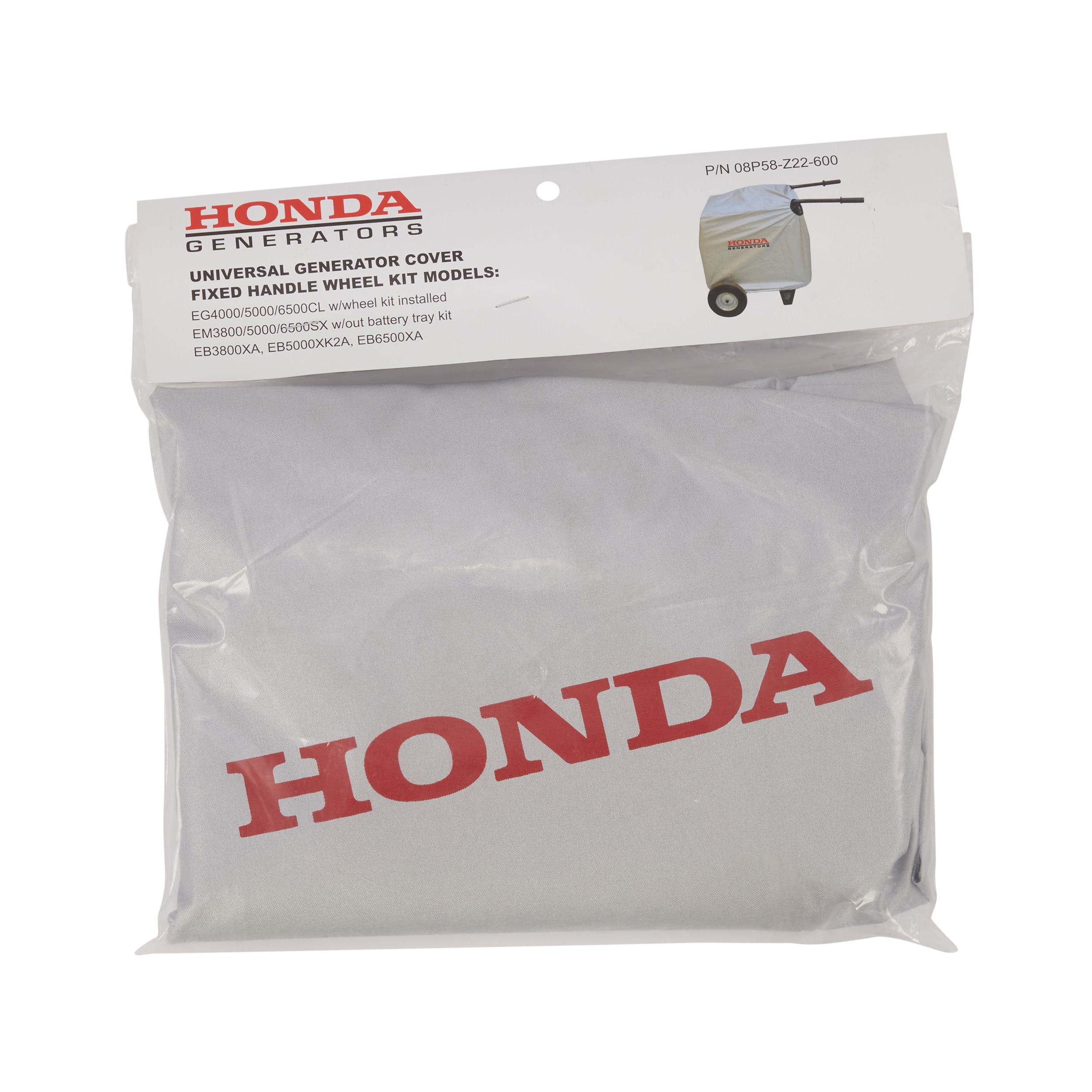 Honda 08P58-Z22-600 Fixed Handle Generator Cover 