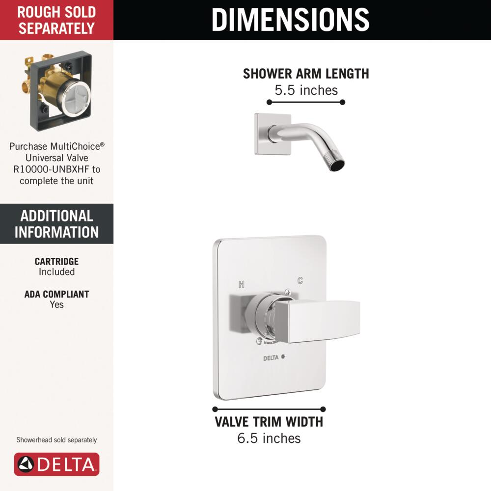 Delta T14267-LHD-PP Tub-Shower-Faucets - View #2