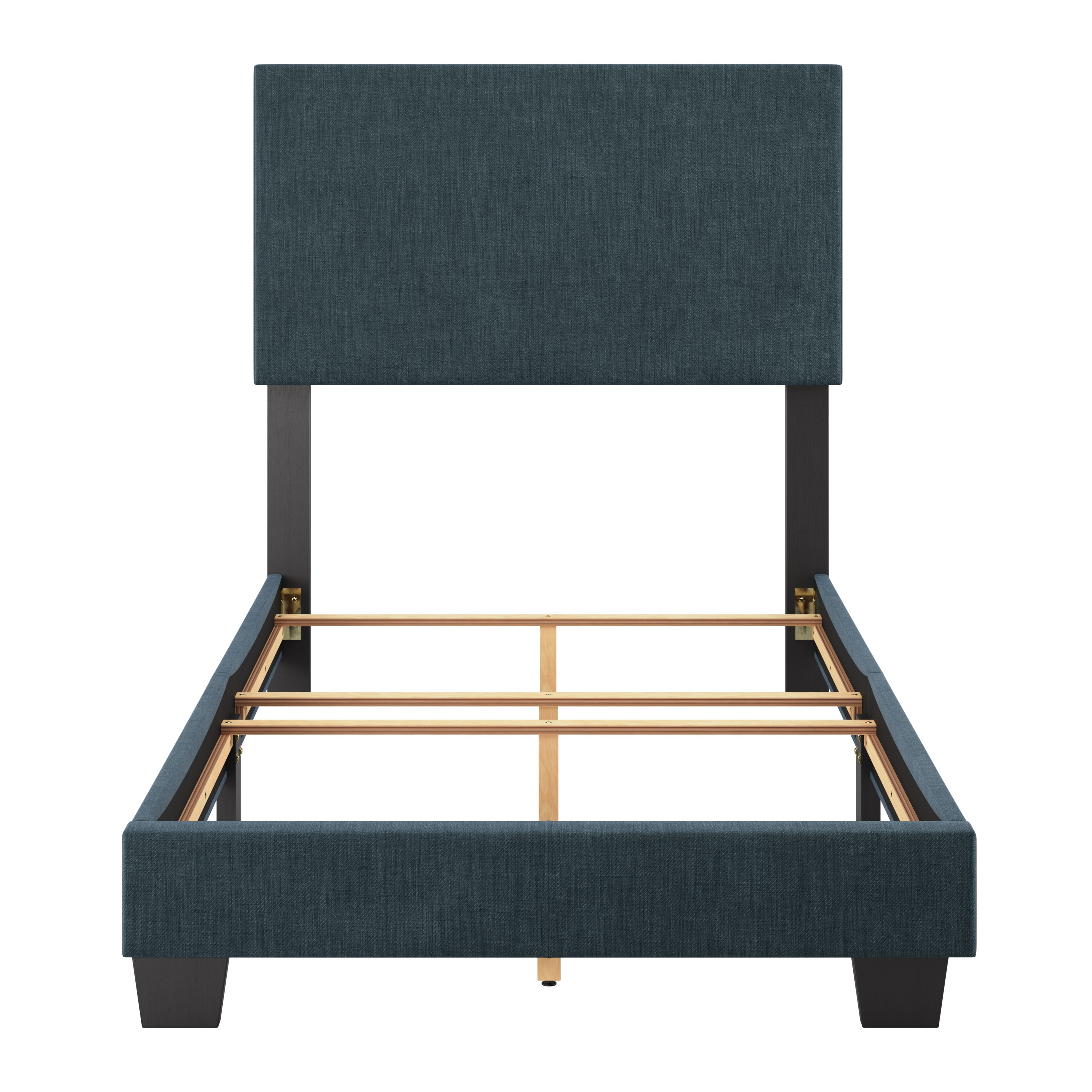 Celeste Twin Upholstered Wood Frame Bed with Drawer