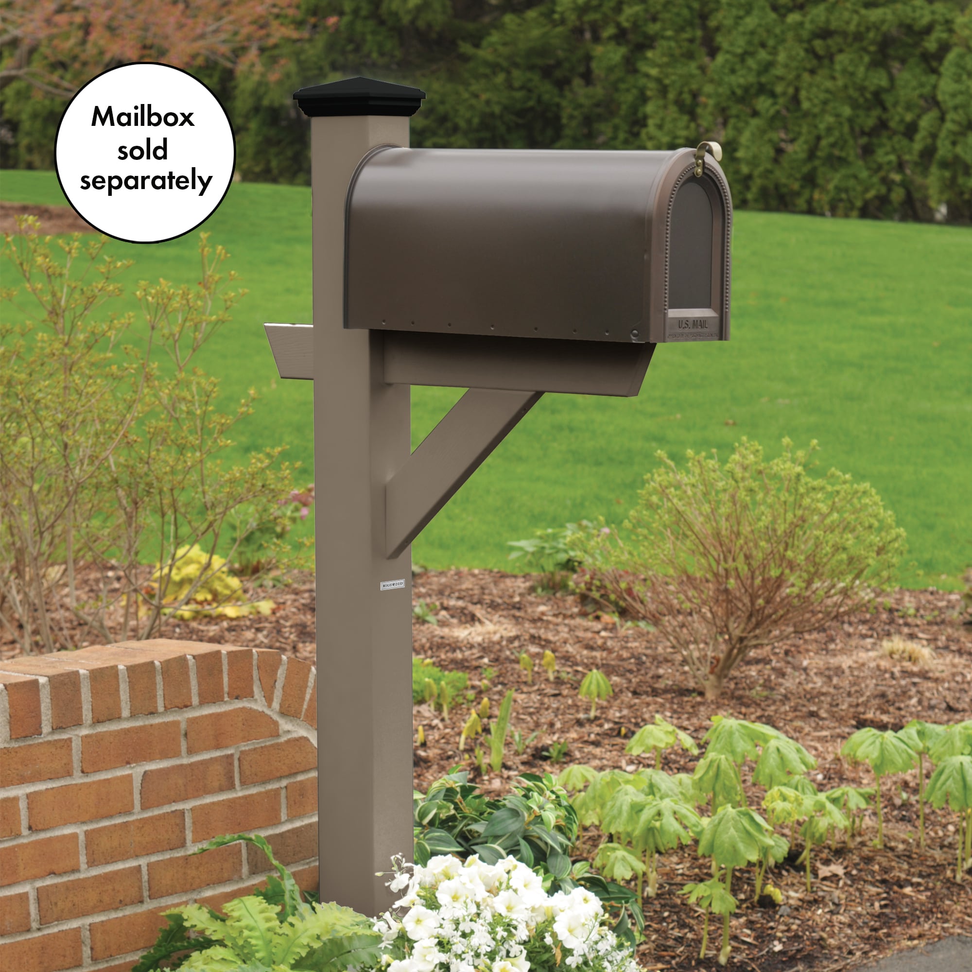 highwood AD-MLBX1-WBR Mailbox-Posts - View #2