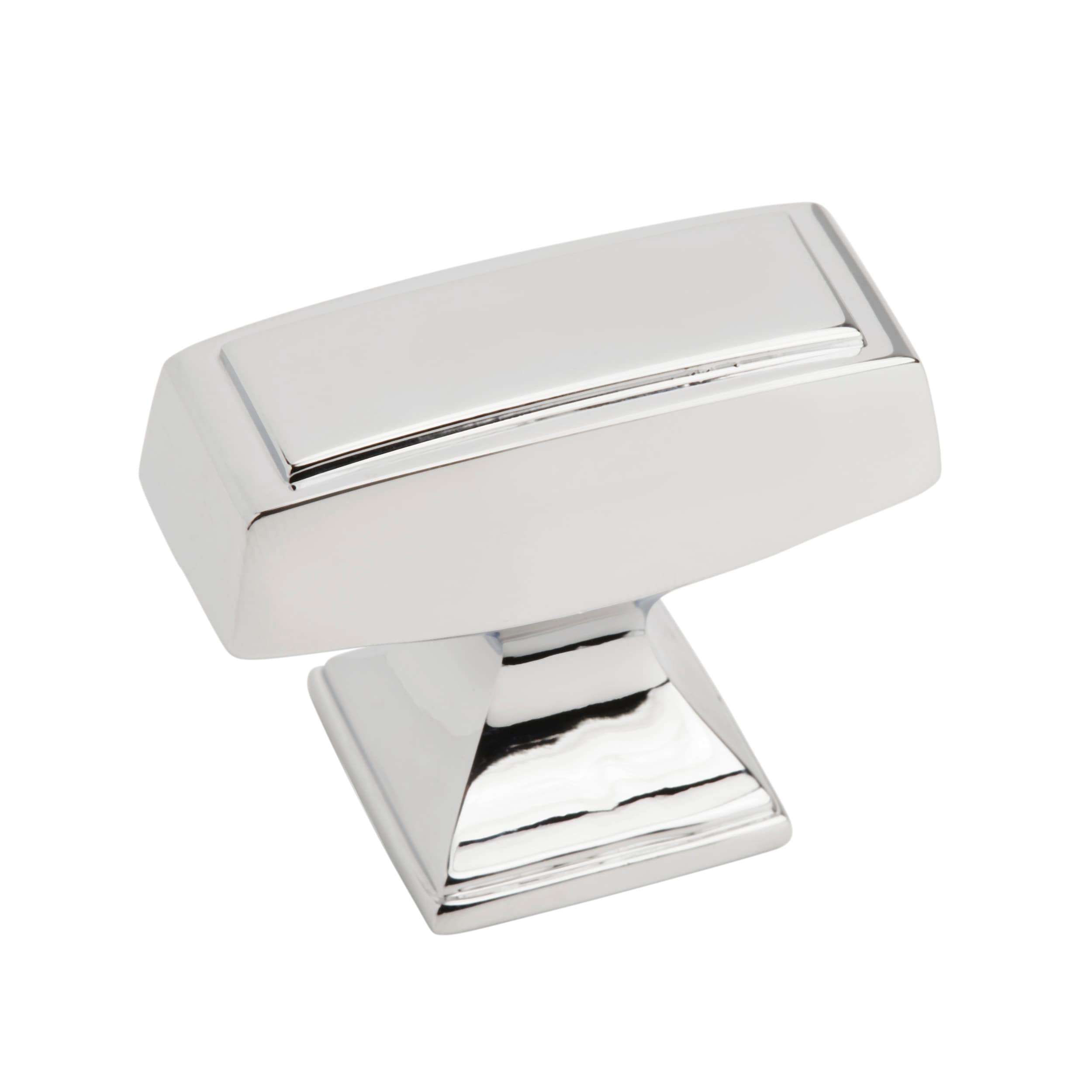 Amerock BP53534226 Mulholland 1-1/2-in Polished Chrome Rectangular Traditional Cabinet Knob