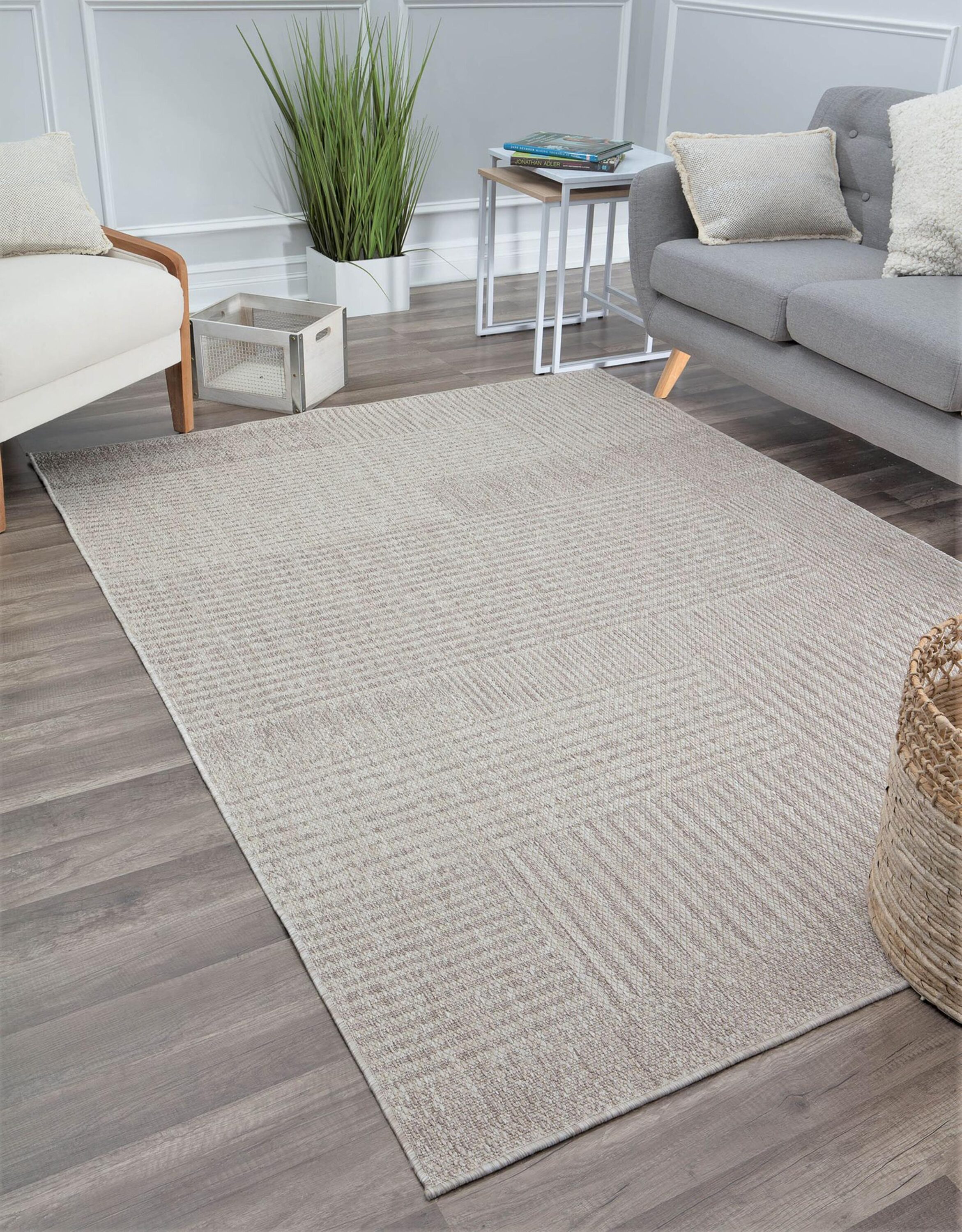 Rugs America 28434 Villa 5 x 7 (ft) Loomed Polypropylene Aspen Acres Rectangular Indoor Medallion Area rug