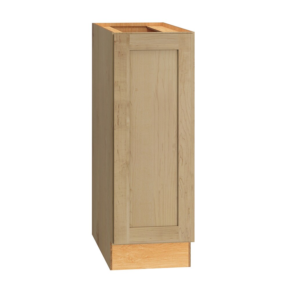 Diamond Express Jamestown 12-in W x 34.5-in H x 24-in D Coastline Brown Base Fully assembled Plywood Cabinet (Recessed Panel Shaker) #331 B12FHR