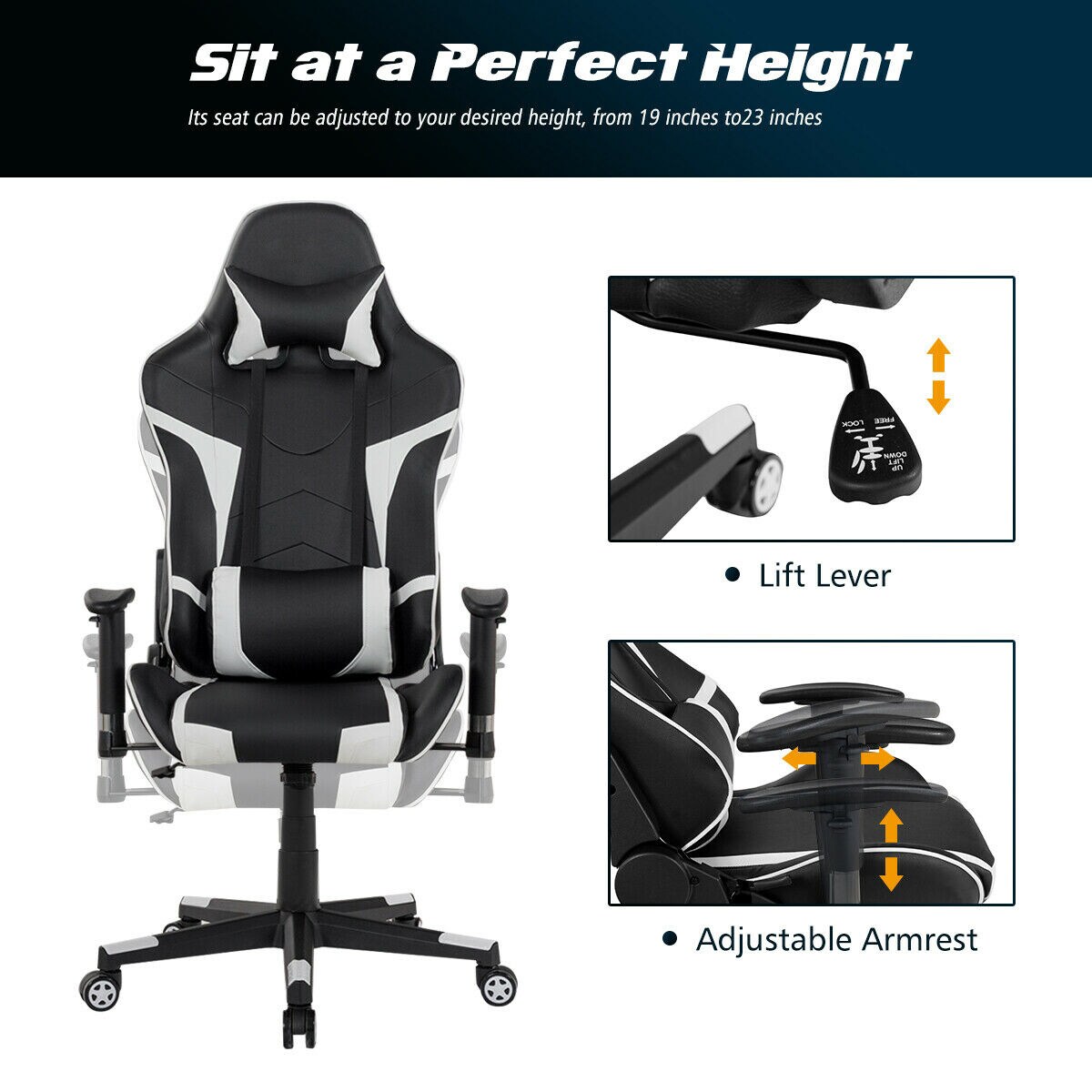 LIVIZA DCG10120BK Office-Chairs - View #11