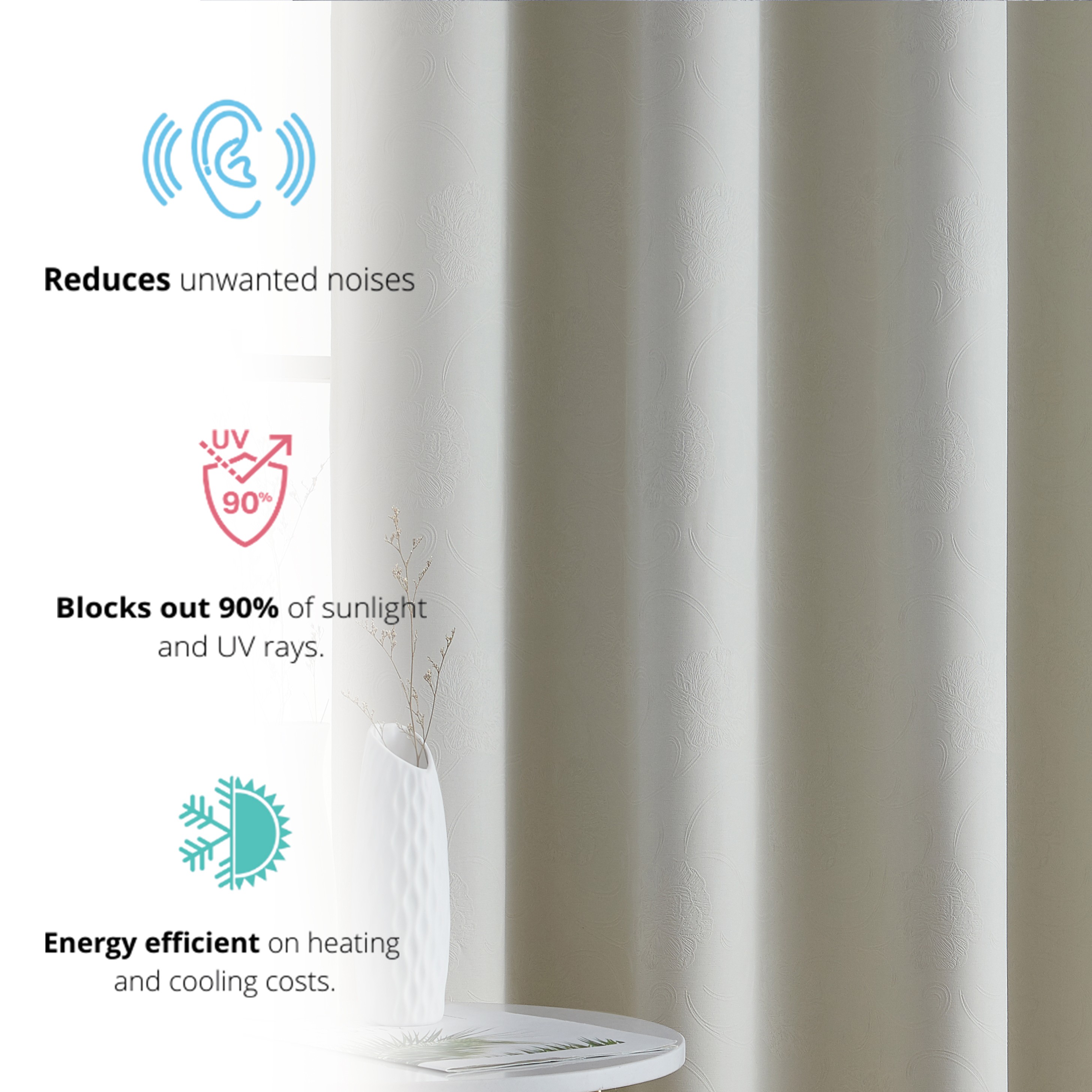 HLC.me TYLR-5263BEIG curtains - View #5