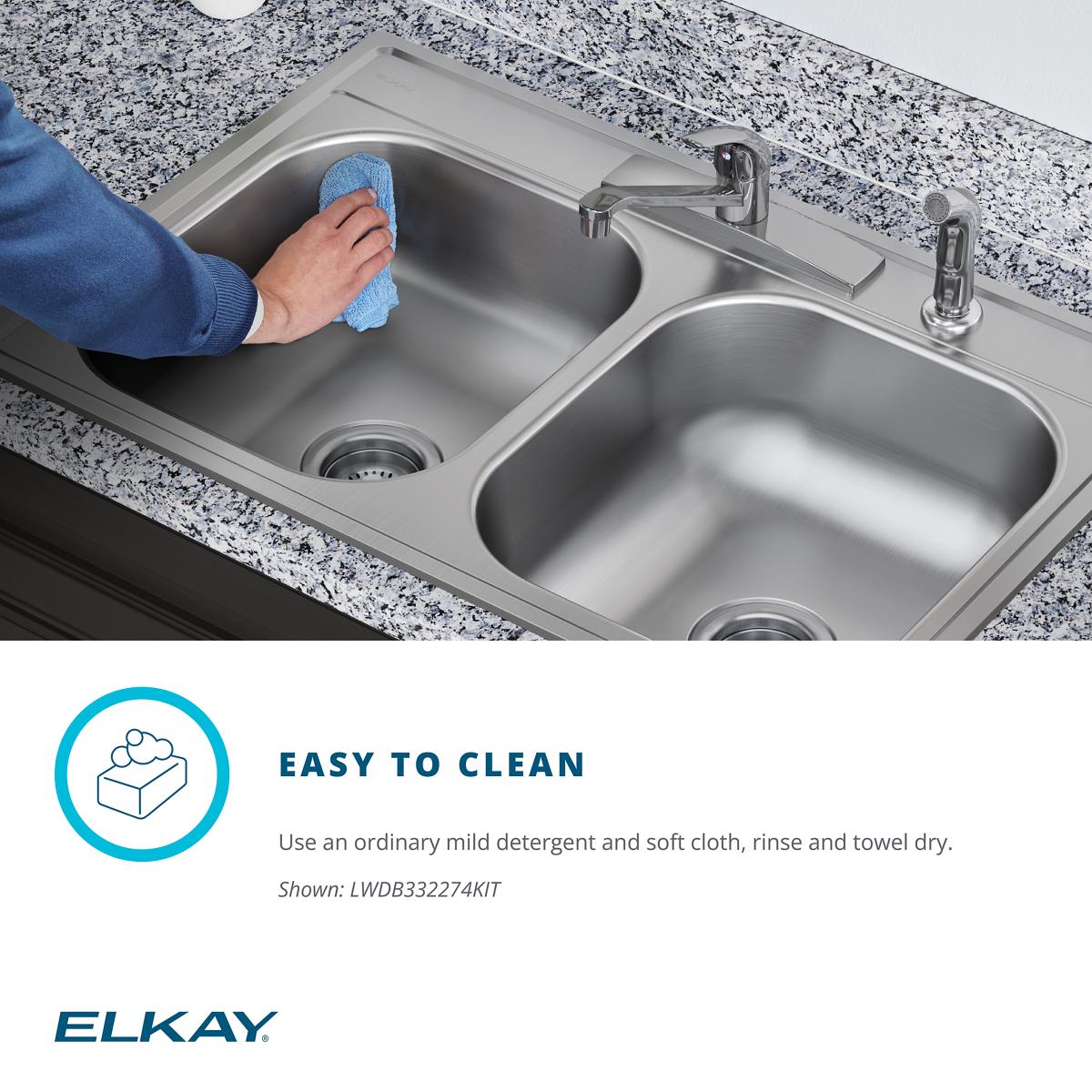 Elkay LWDB332274KIT Kitchen-Sinks - View #9