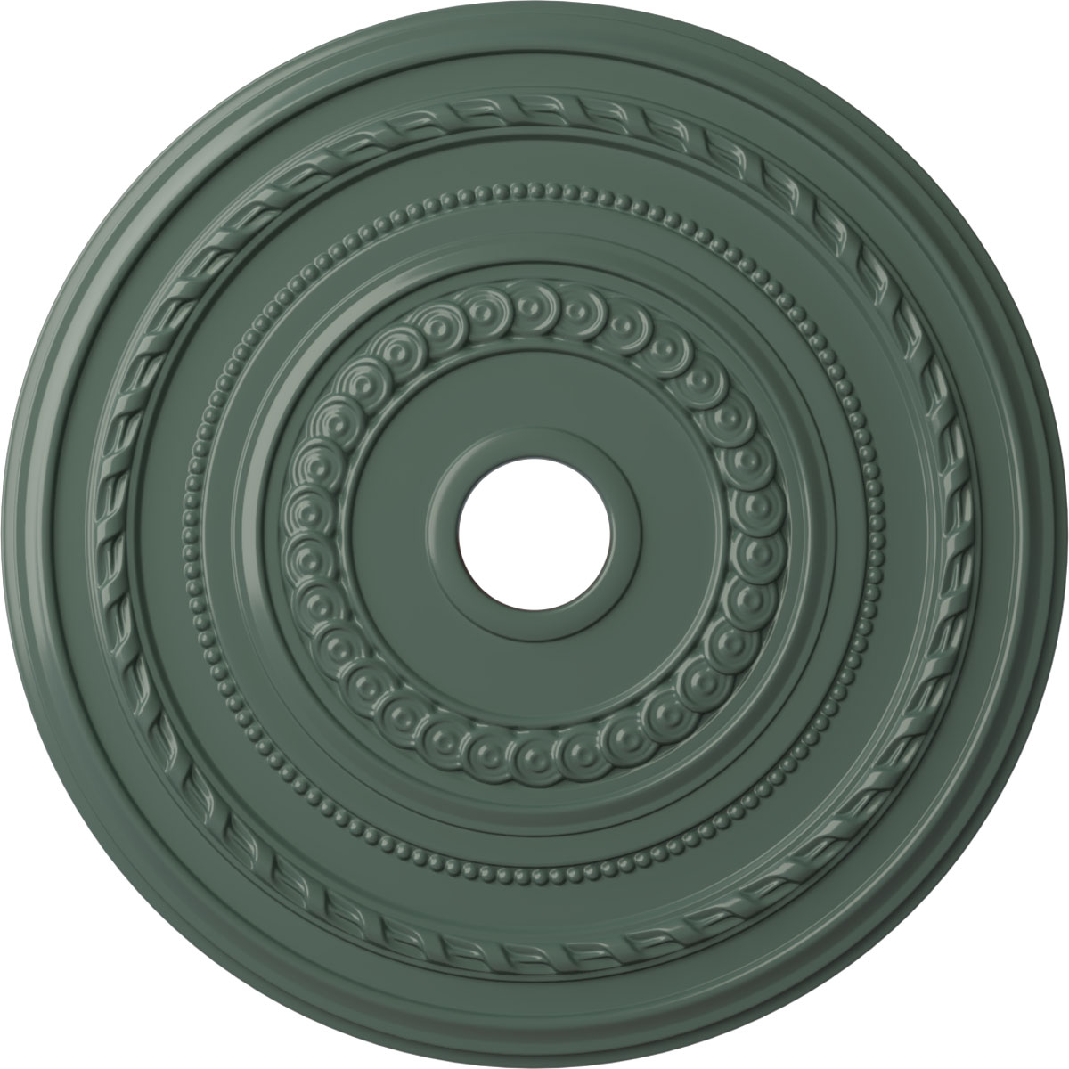 Ekena Millwork CM25COCBF Cole 25.375-in W x 25.375-in L Painted Cloud Burst Polyurethane Whole Ceiling Medallion