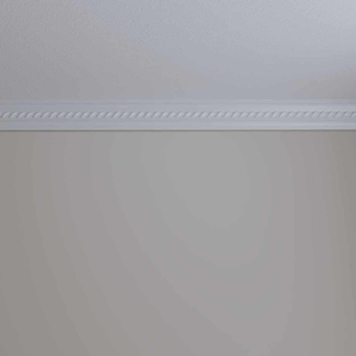 Oslo Rope White Polyurethane Crown Moulding 94.5"