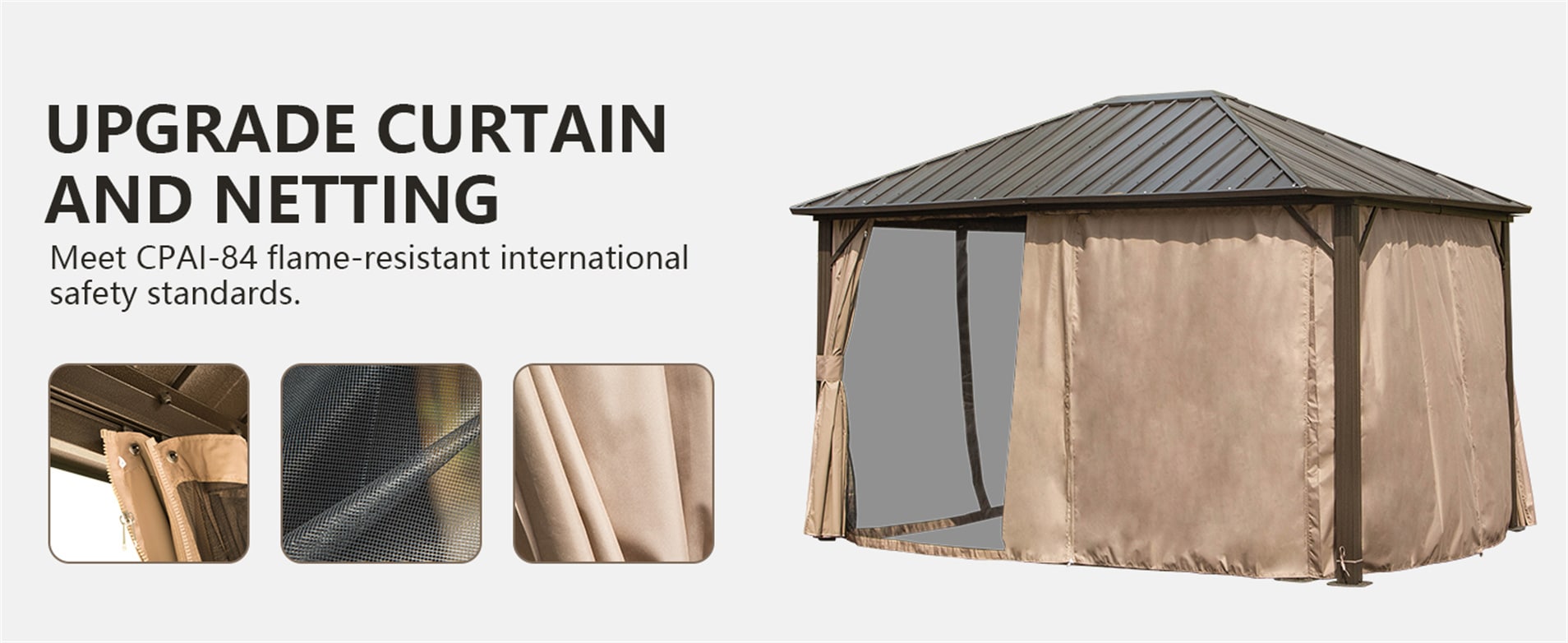 Forclover ALUS-13GZ Wood-Resin-Gazebos - View #8