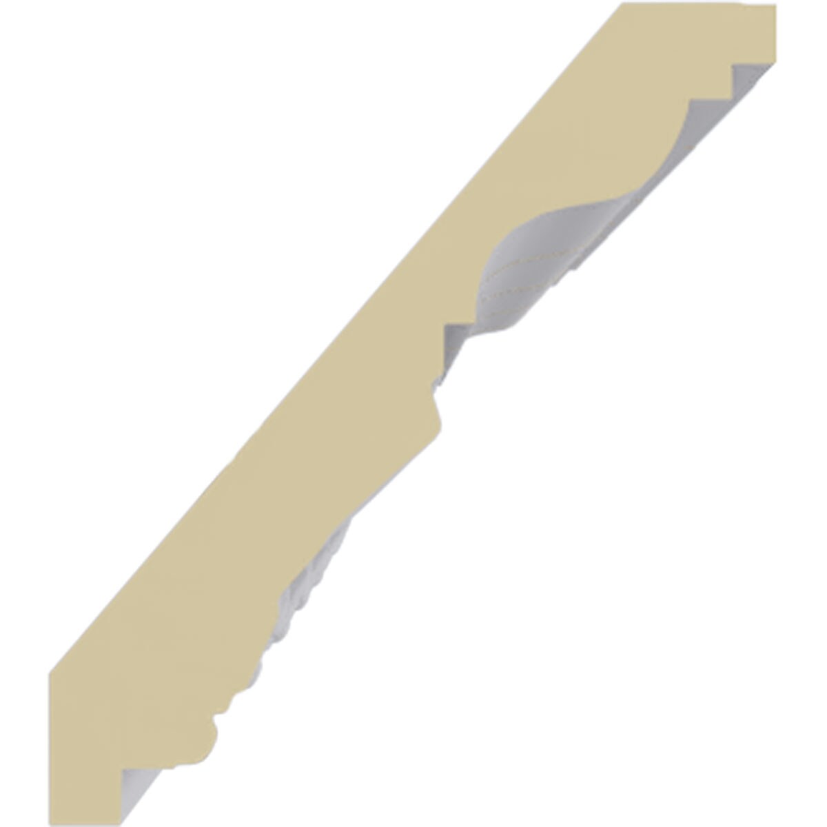 Roberts White Polyurethane Decorative Crown Moulding 94.5"