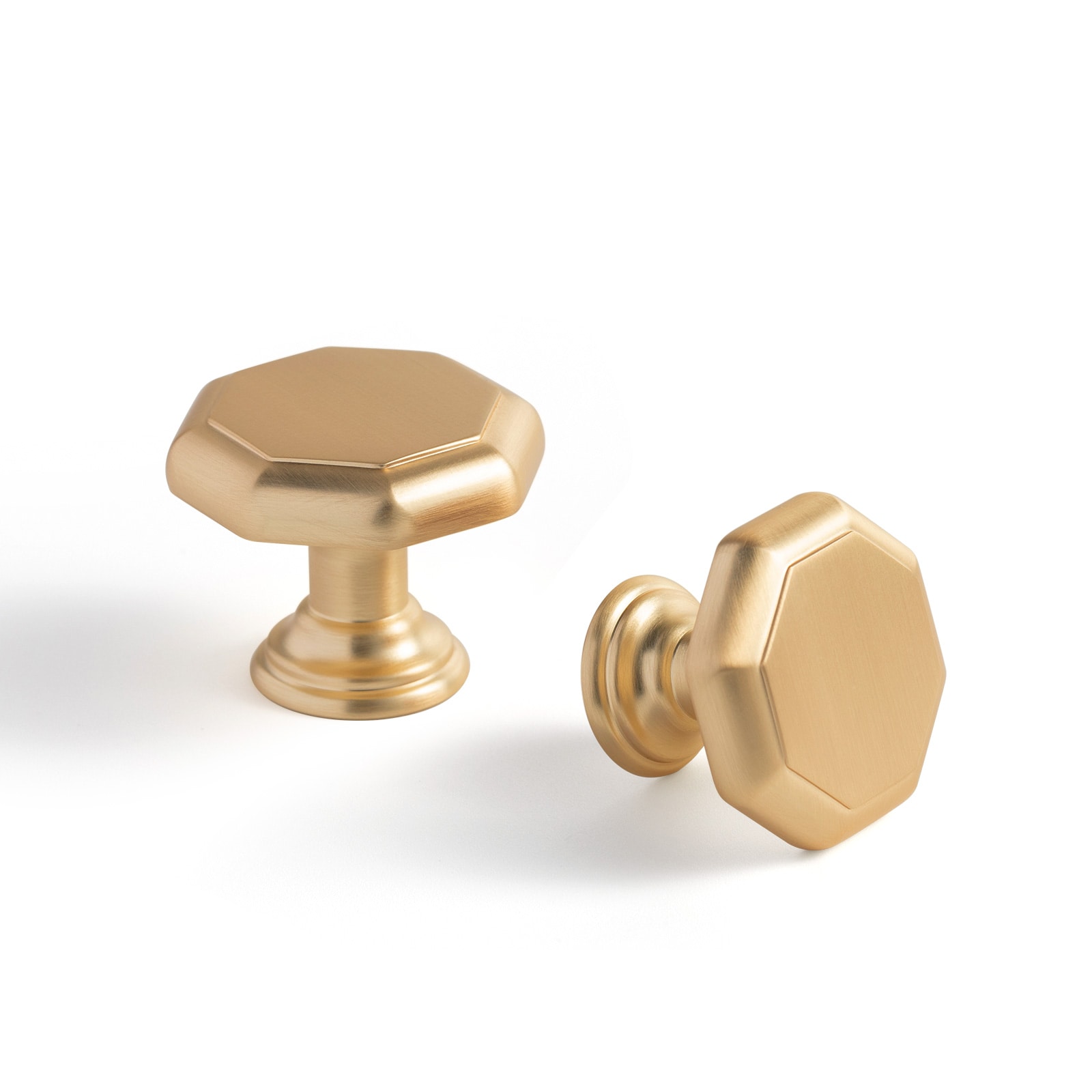 Miaokesen 2201CB-DK 1-3/8-in Champagne Brown Mushroom Modern Cabinet Knob 6 -Pack