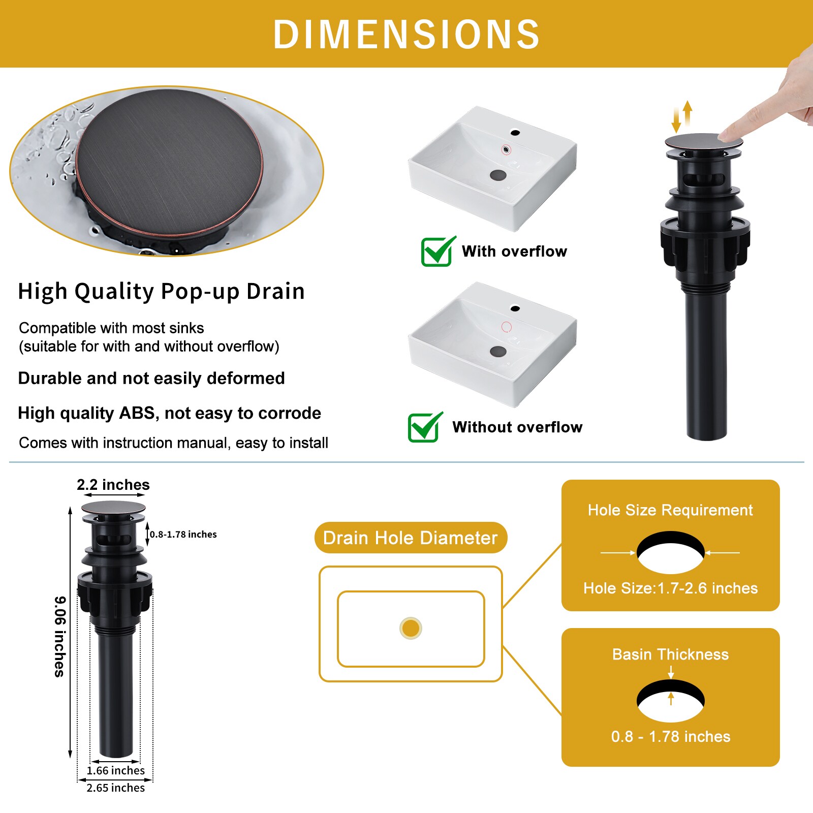 BOKETTO TPLT-003ORB-DP-XS Lavatory-Faucets - View #5