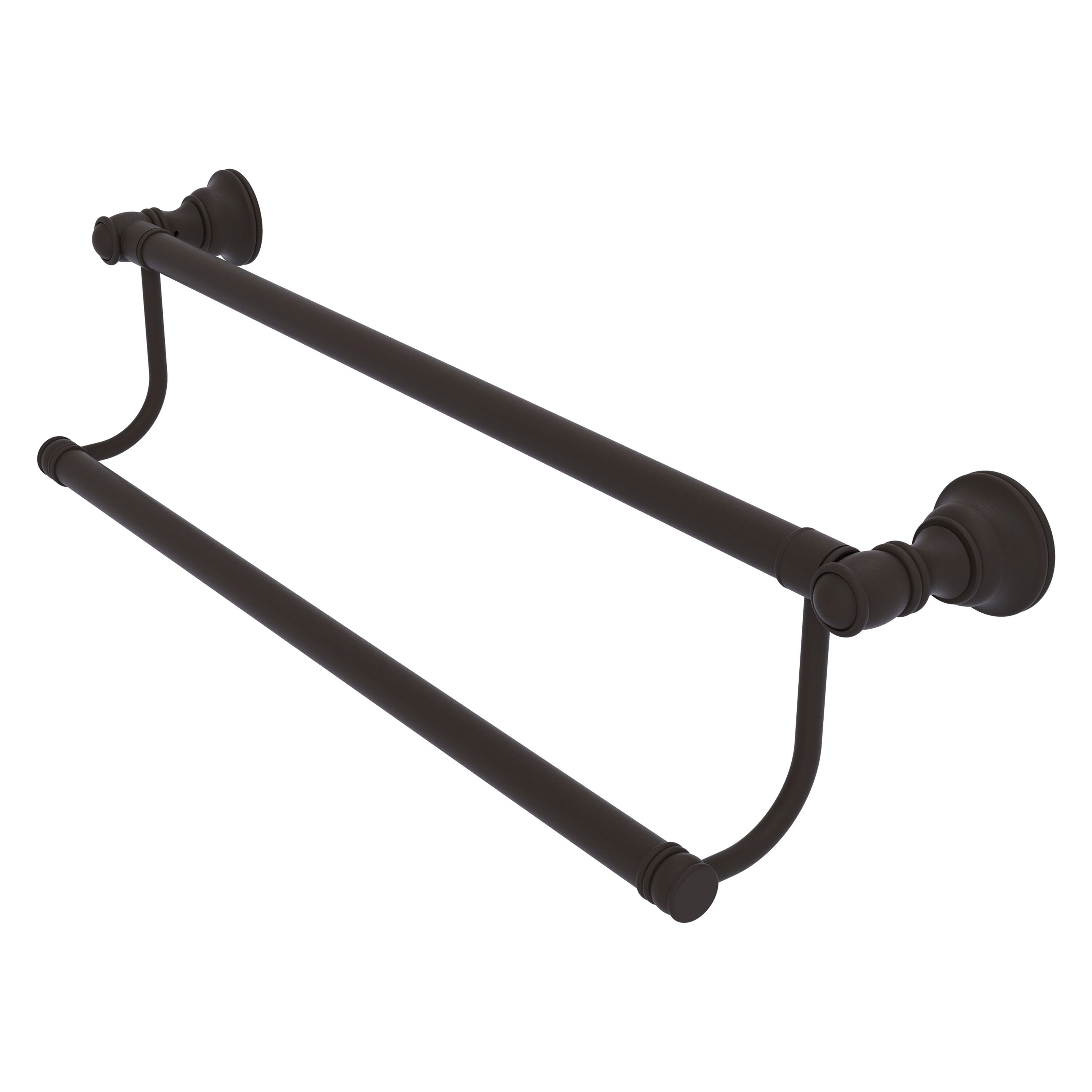 Allied Brass CL-72-30-ORB Carolina 30-in double Oil Rubbed Bronze Wall mount Double Towel Bar