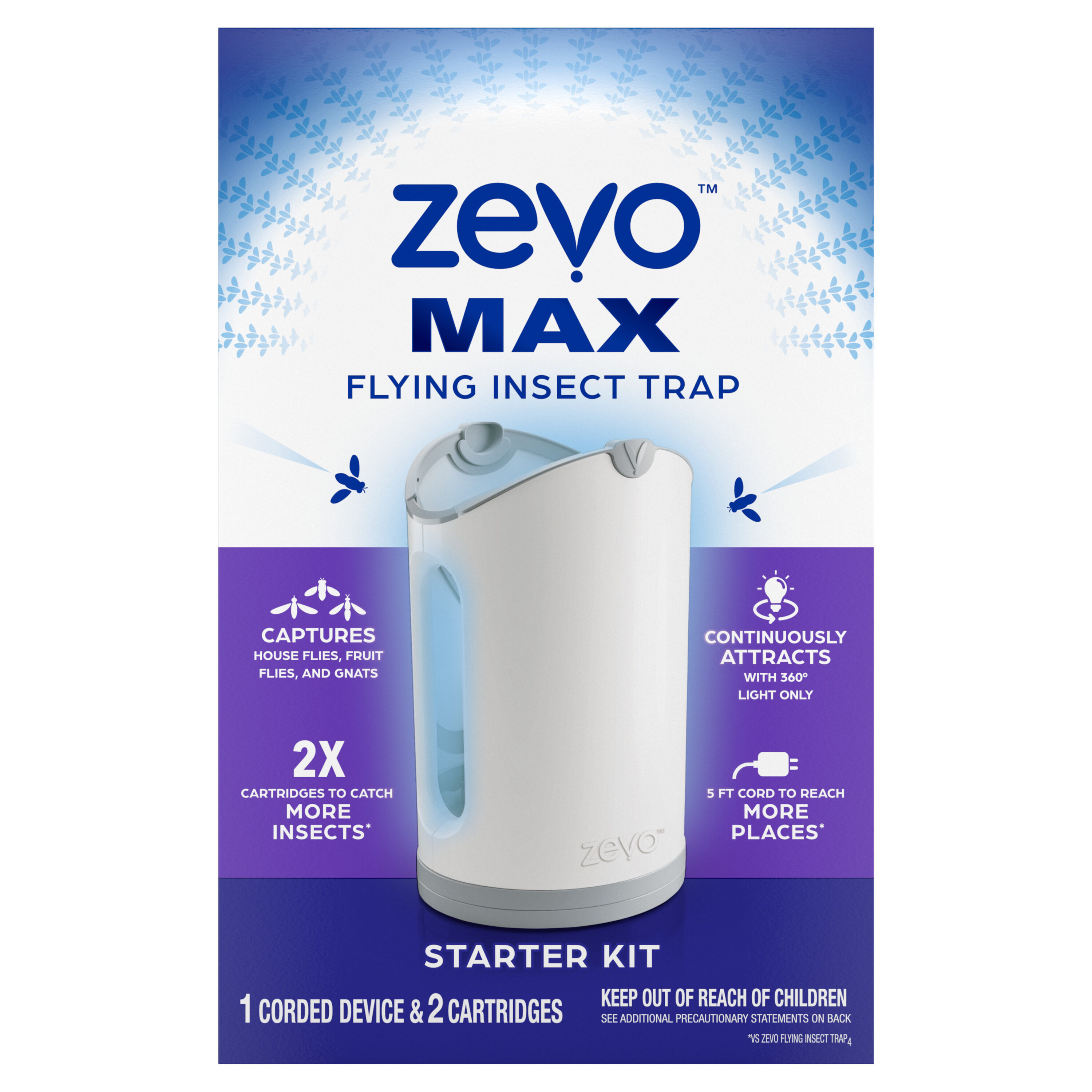 ZEVO Indoor Flying Insect Trap Refill Cartridges (2 Refill