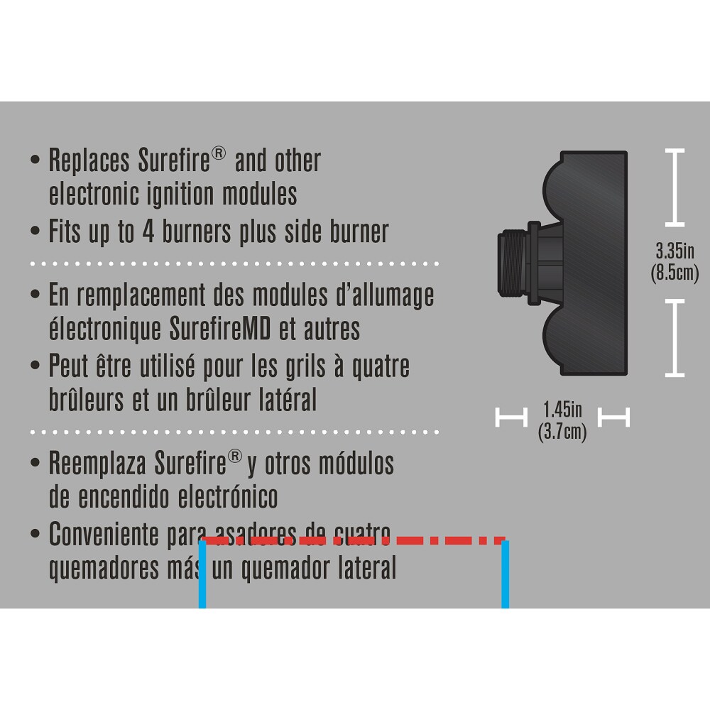 Char Broil Electronic Ignition Button in the Gas Grill Igniters