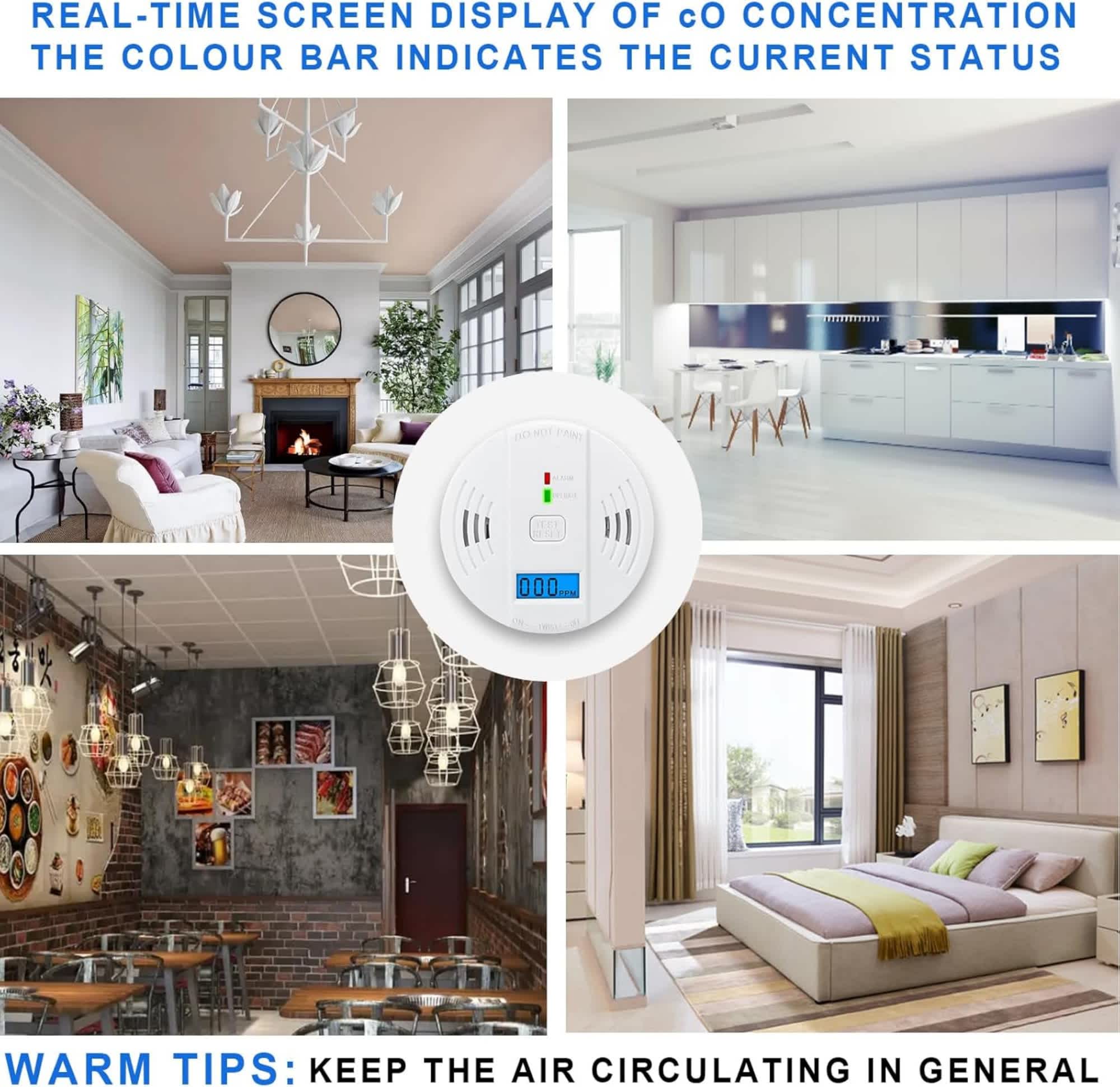 Vintage B0CYH4PYZ42PACK Carbon-Alarms - View #4