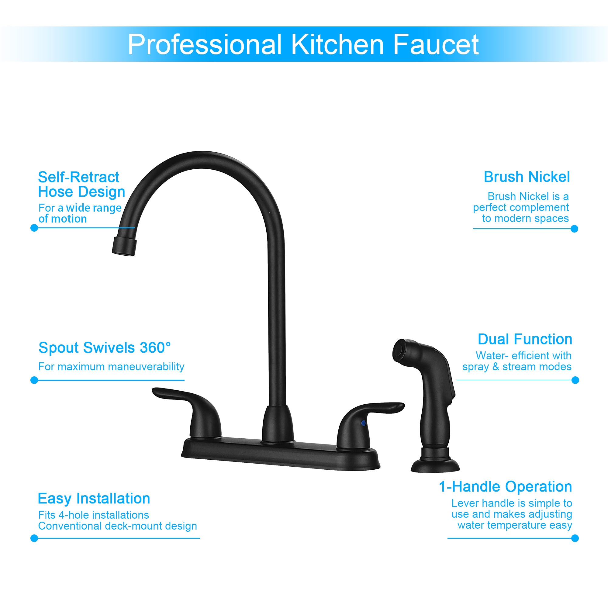 Lordear TPBF07B Kitchen-Faucets - View #9