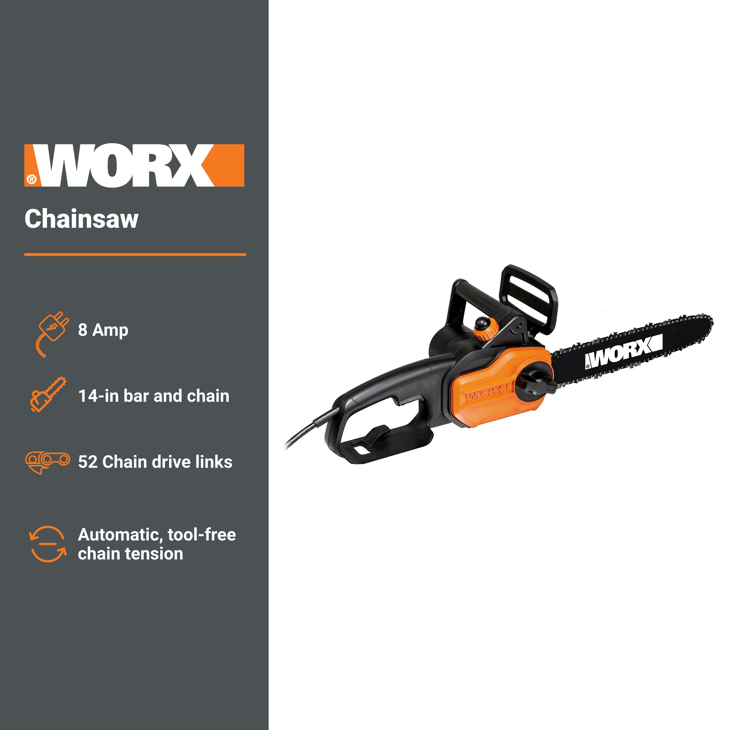 WORX WG305 Cordless-Chainsaw - View #2