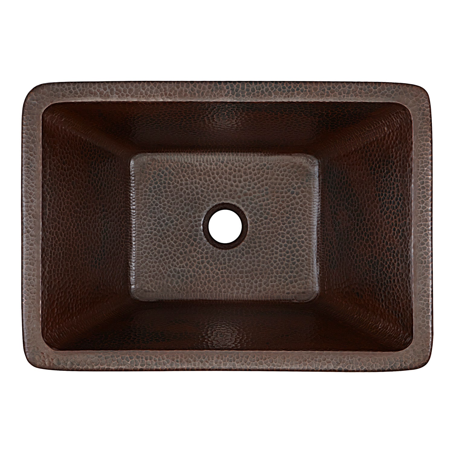 SINKOLOGY Hawking Aged Copper Drop In Or Undermount Rectangular Rustic   04766940 