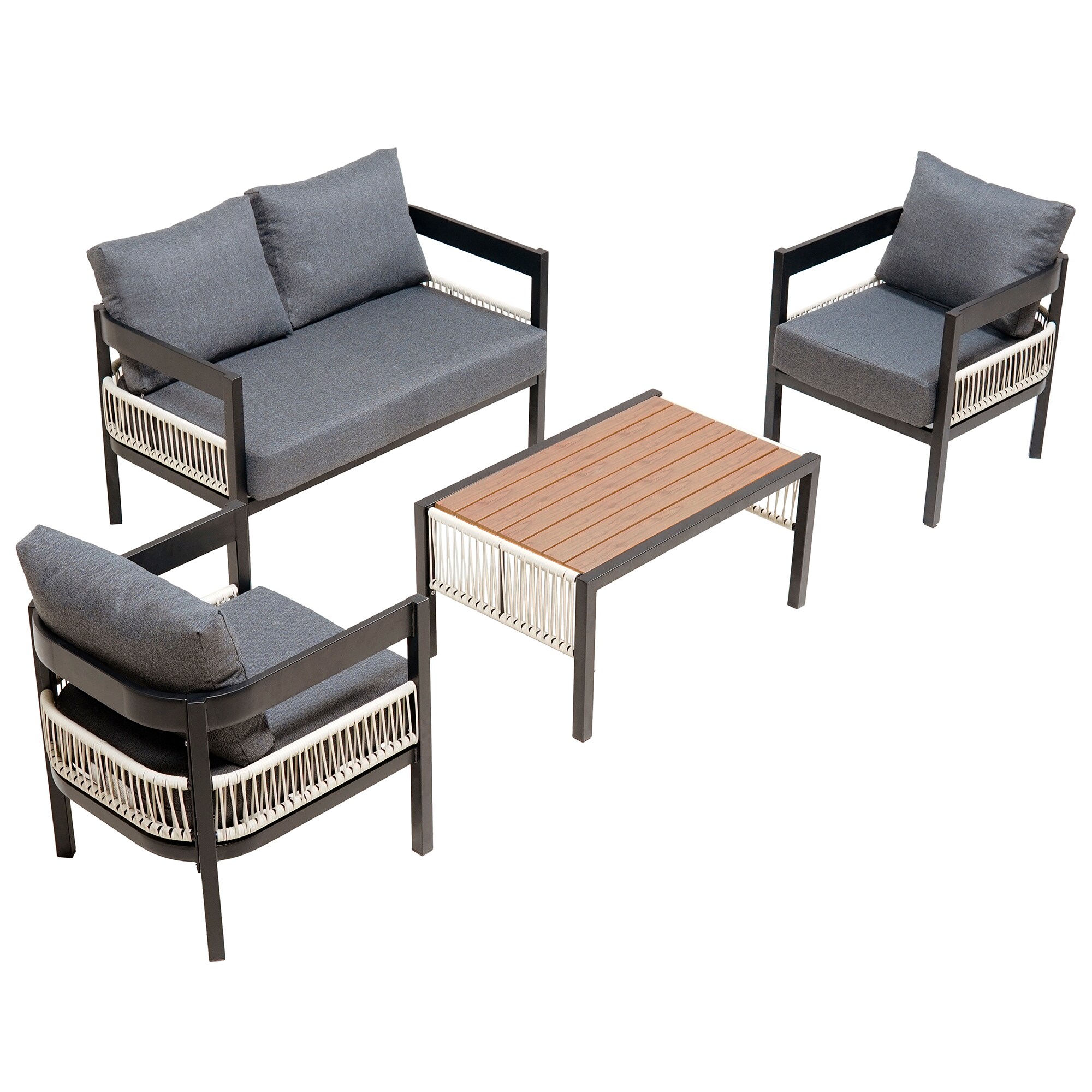 SINOFURN SYA710018GY Patio-Conversation-Sets - View #4
