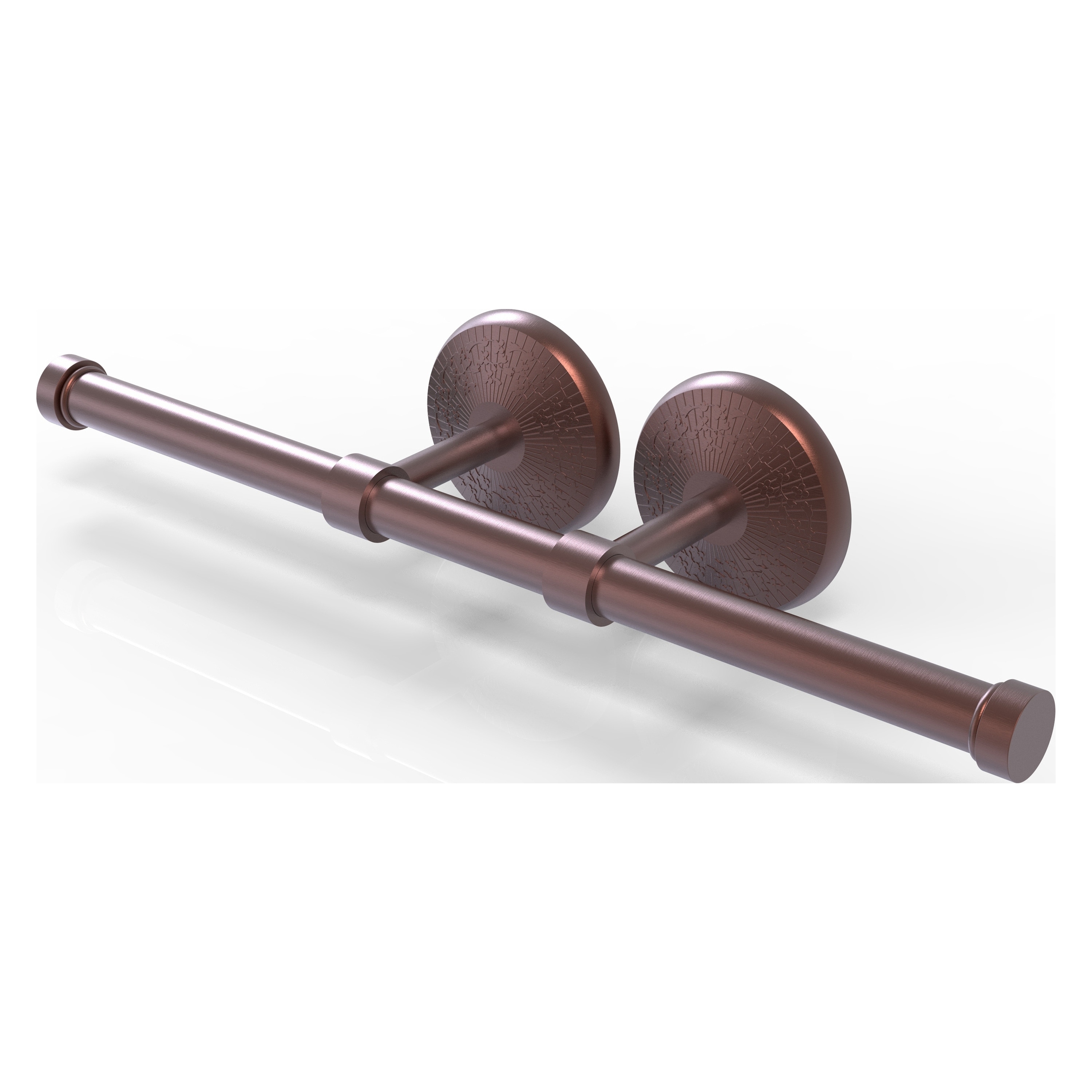 Allied Brass MC-24-2-CA Monte Carlo Antique Copper Wall mount Double post Toilet Paper Holder 2 -Rolls